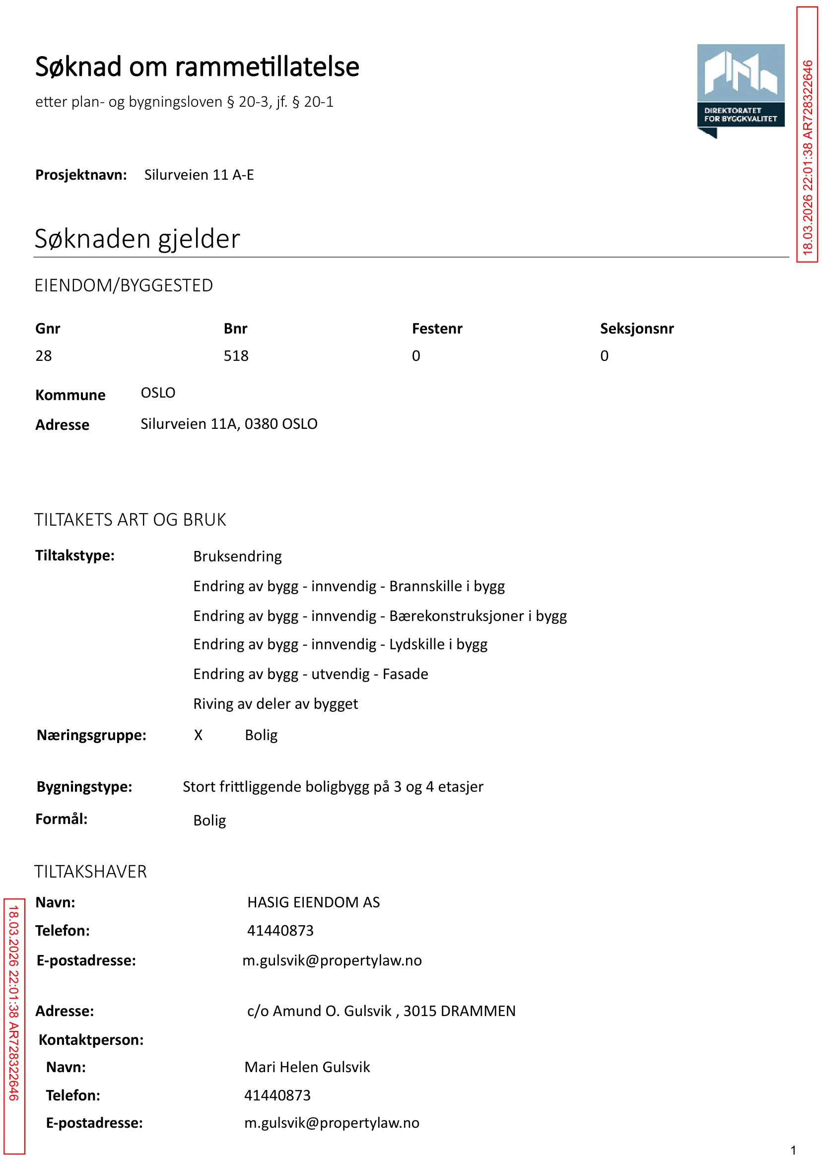 Søknad om rammetillatelse