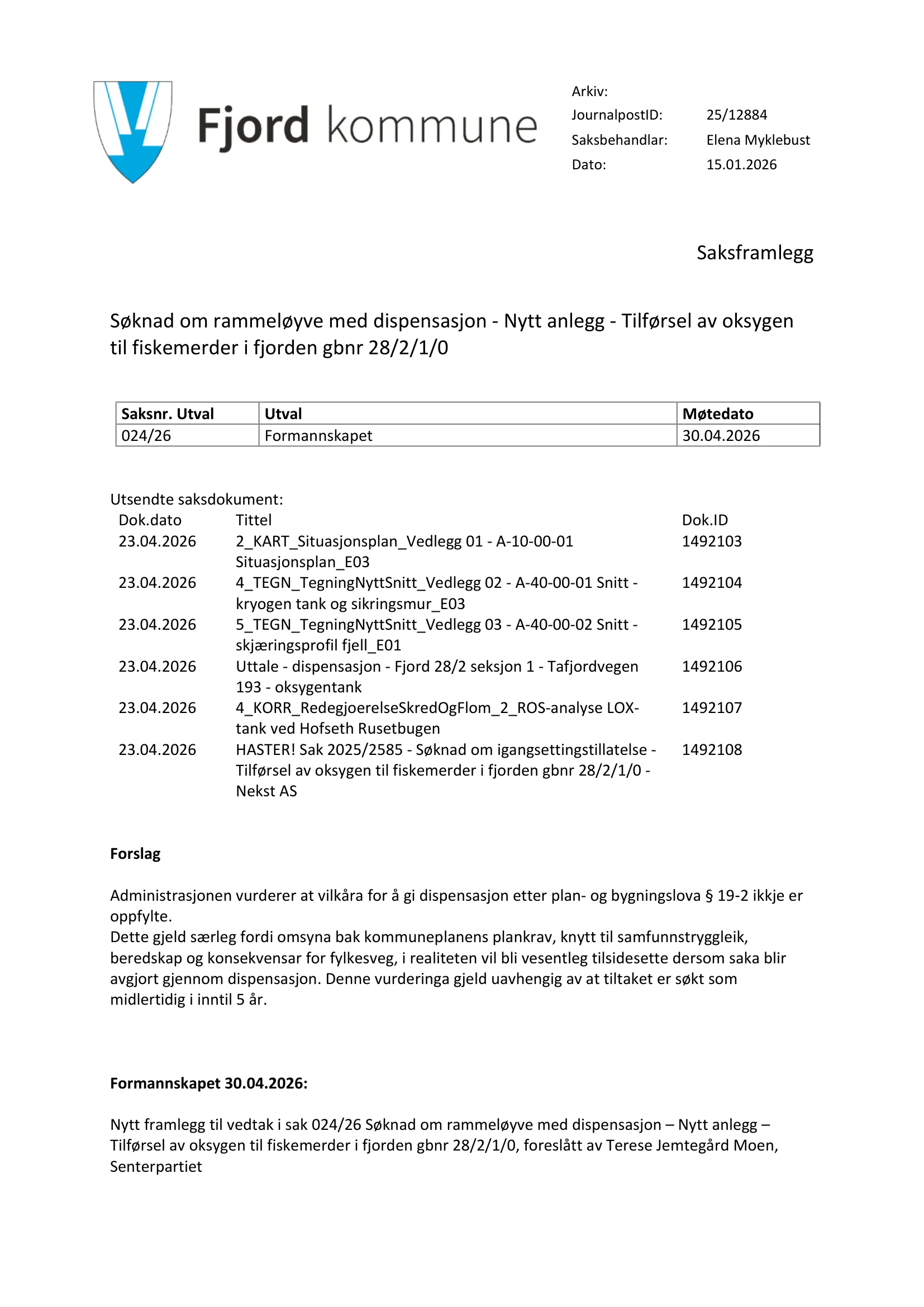Søknad om rammetillatelse