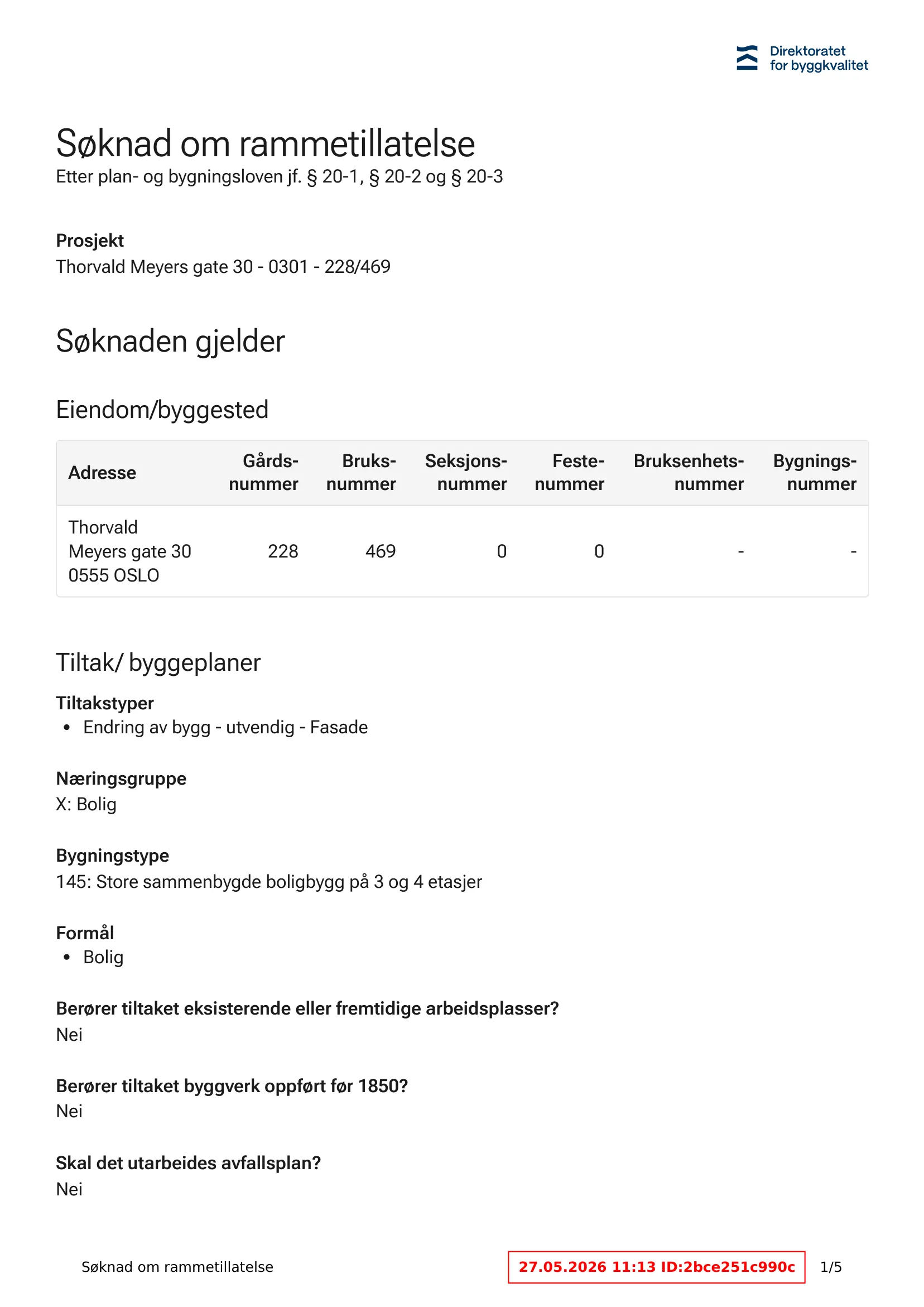 Søknad om rammetillatelse