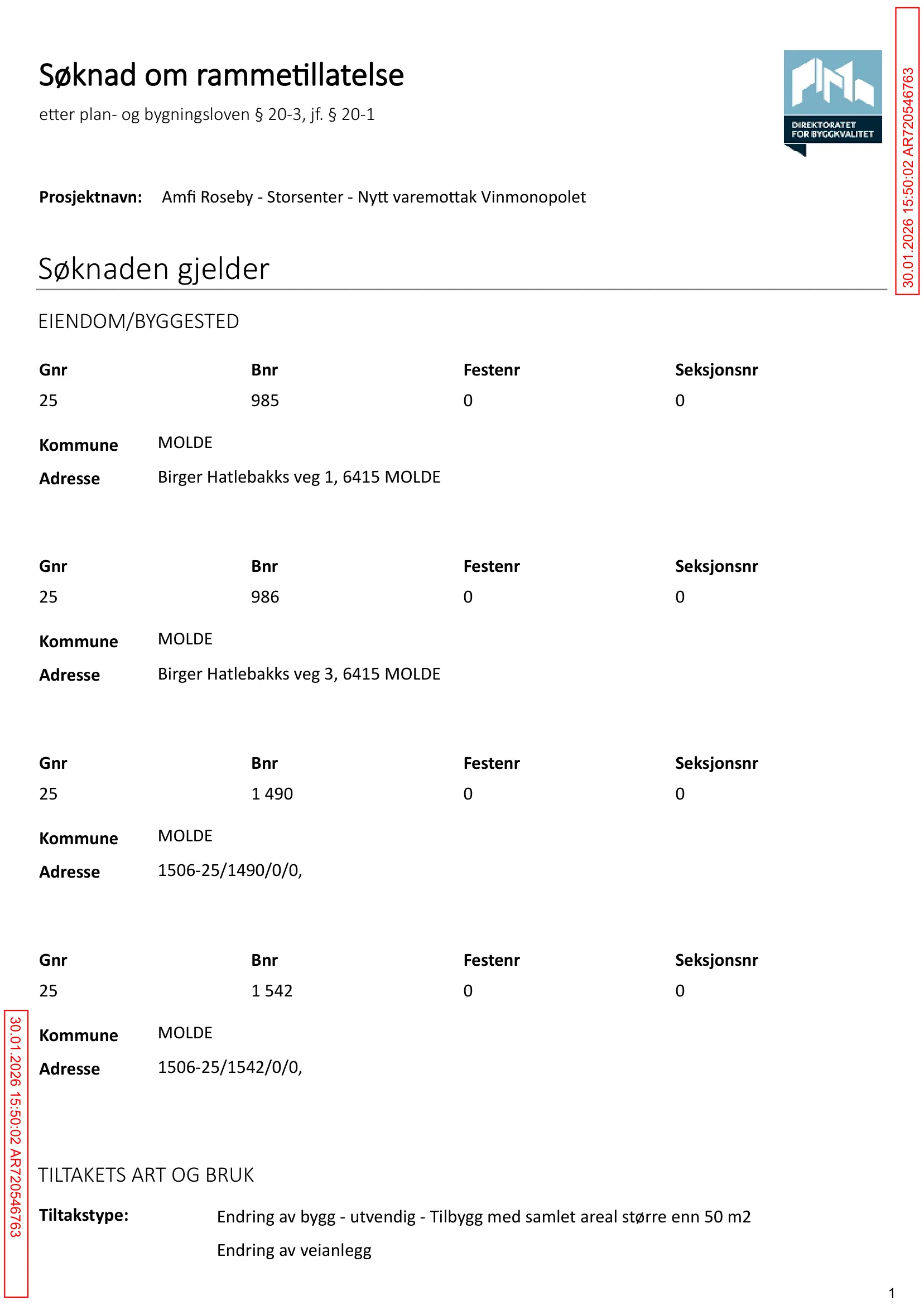 Søknad om rammetillatelse