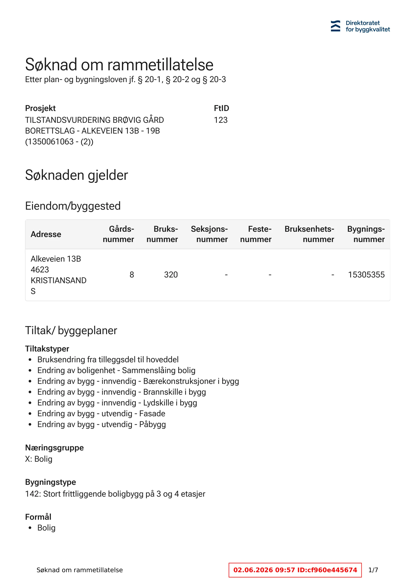 Søknad om rammetillatelse