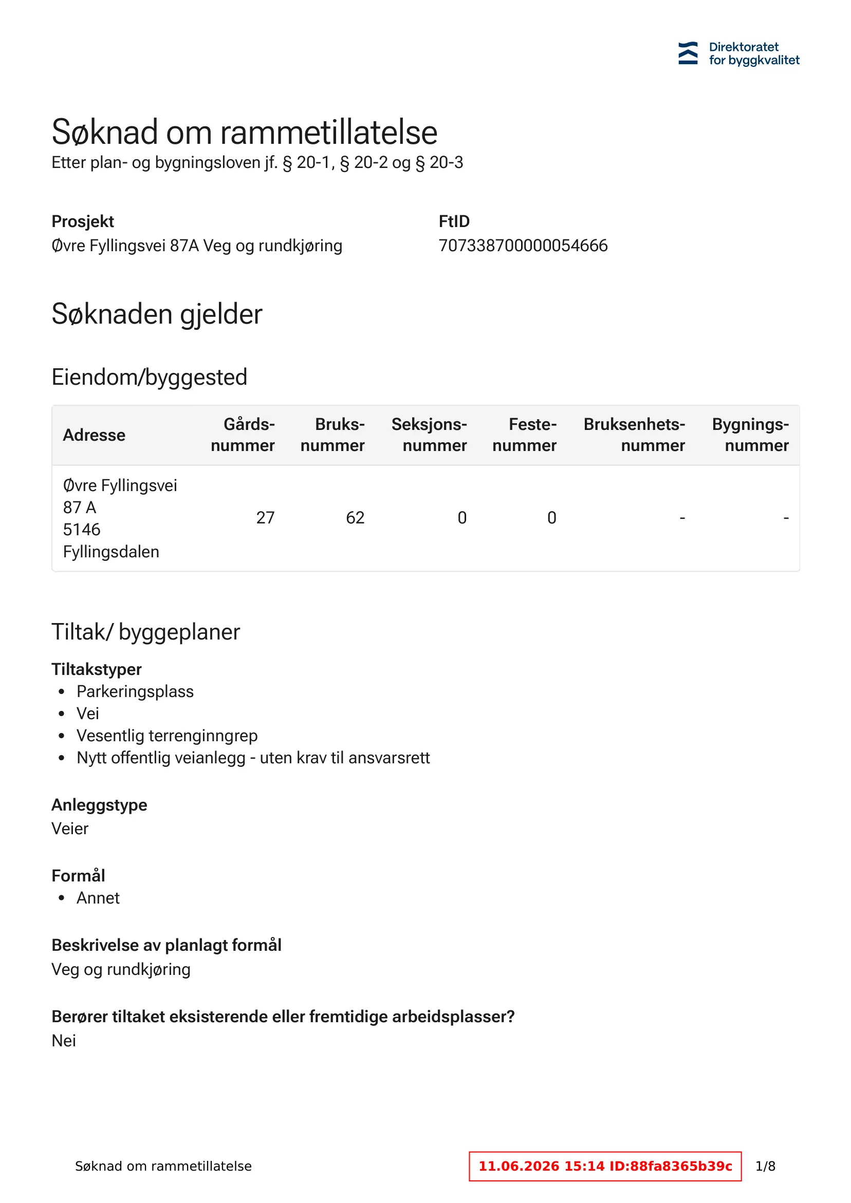 Søknad om rammetillatelse