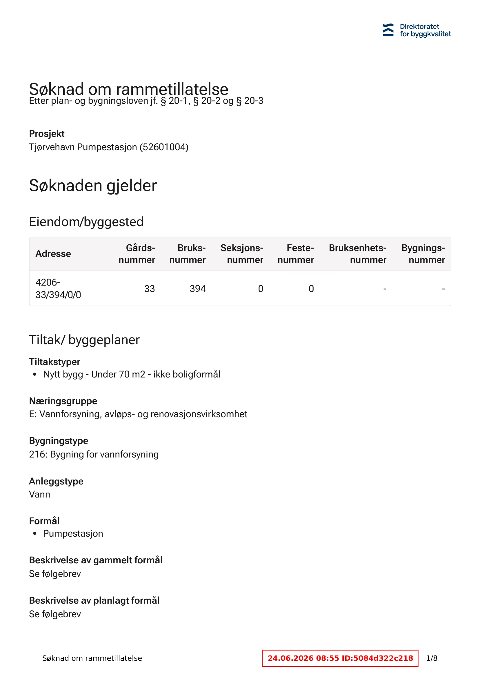 Søknad om rammetillatelse