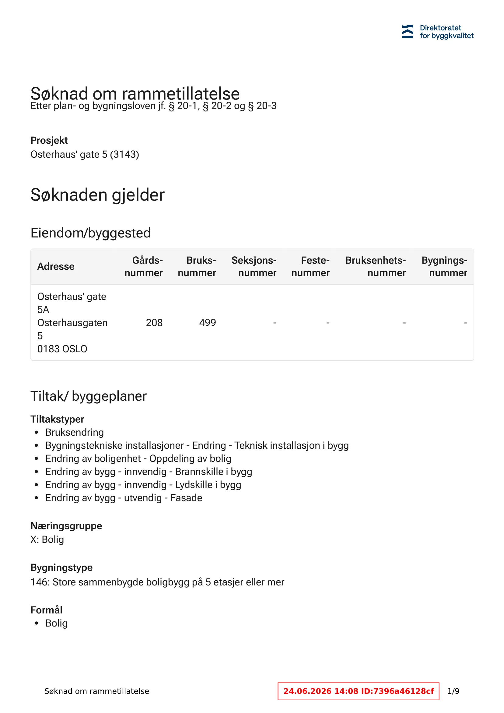Søknad om rammetillatelse