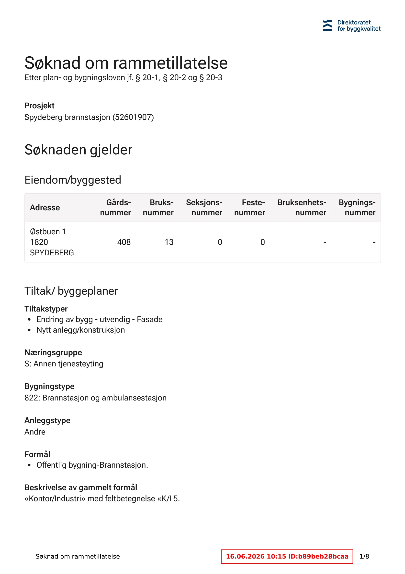 Søknad om rammetillatelse