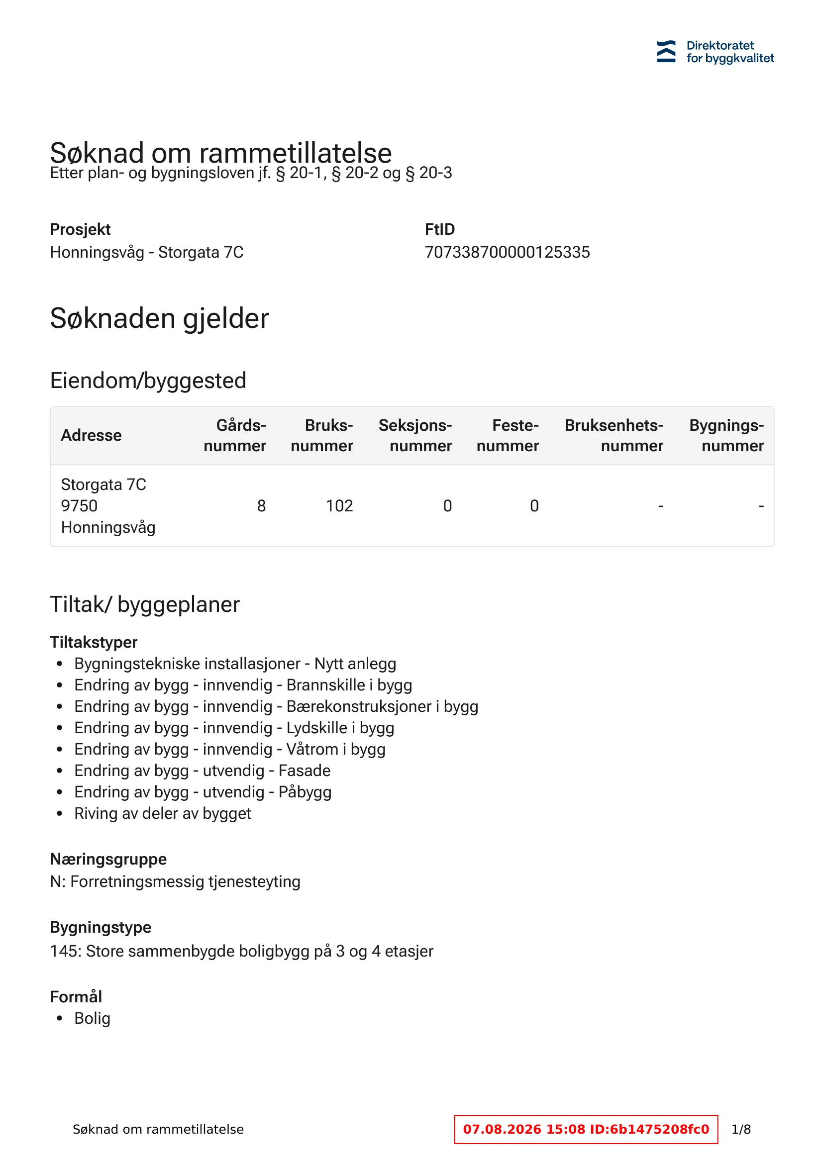 Søknad om rammetillatelse