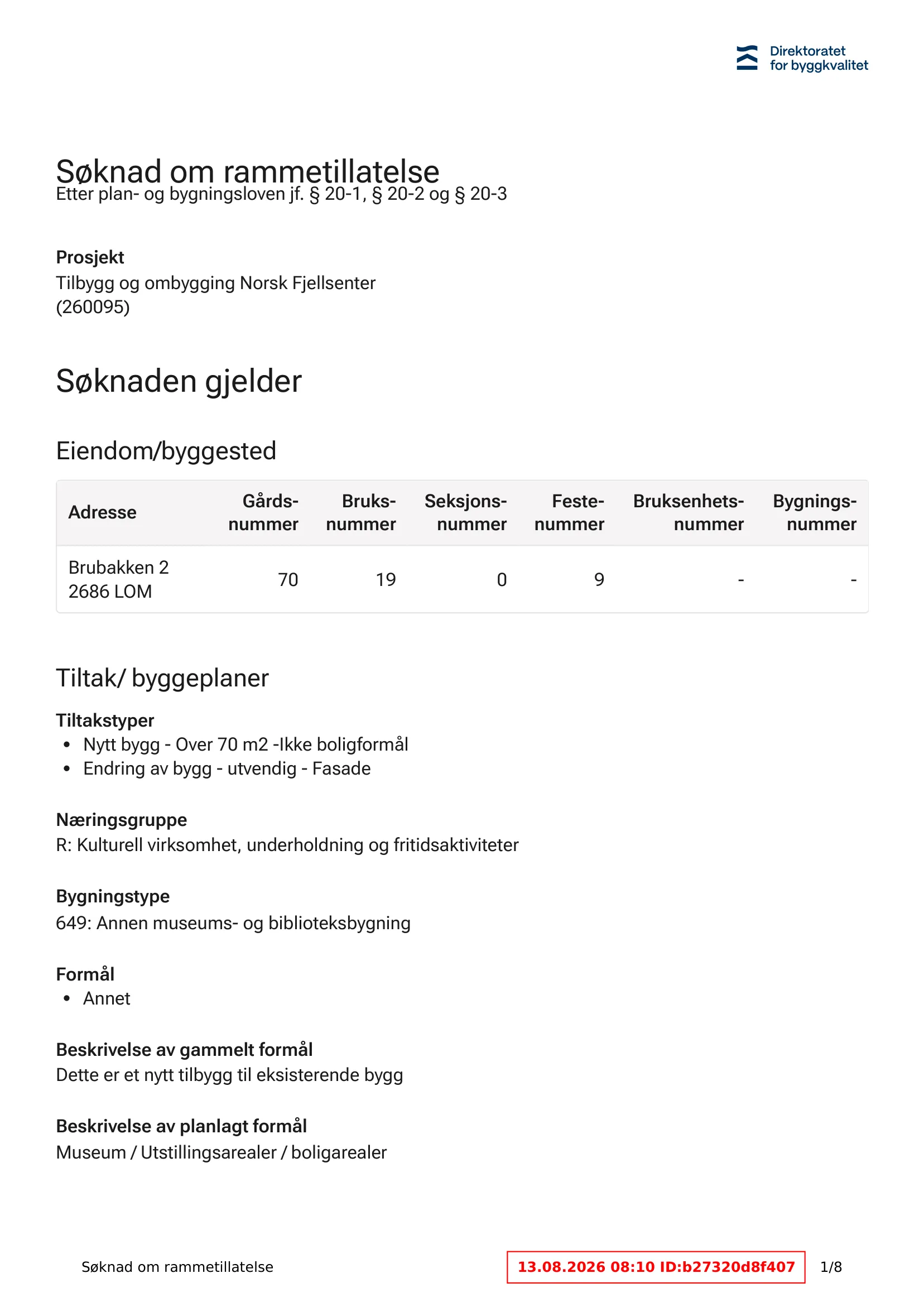 Søknad om rammetillatelse