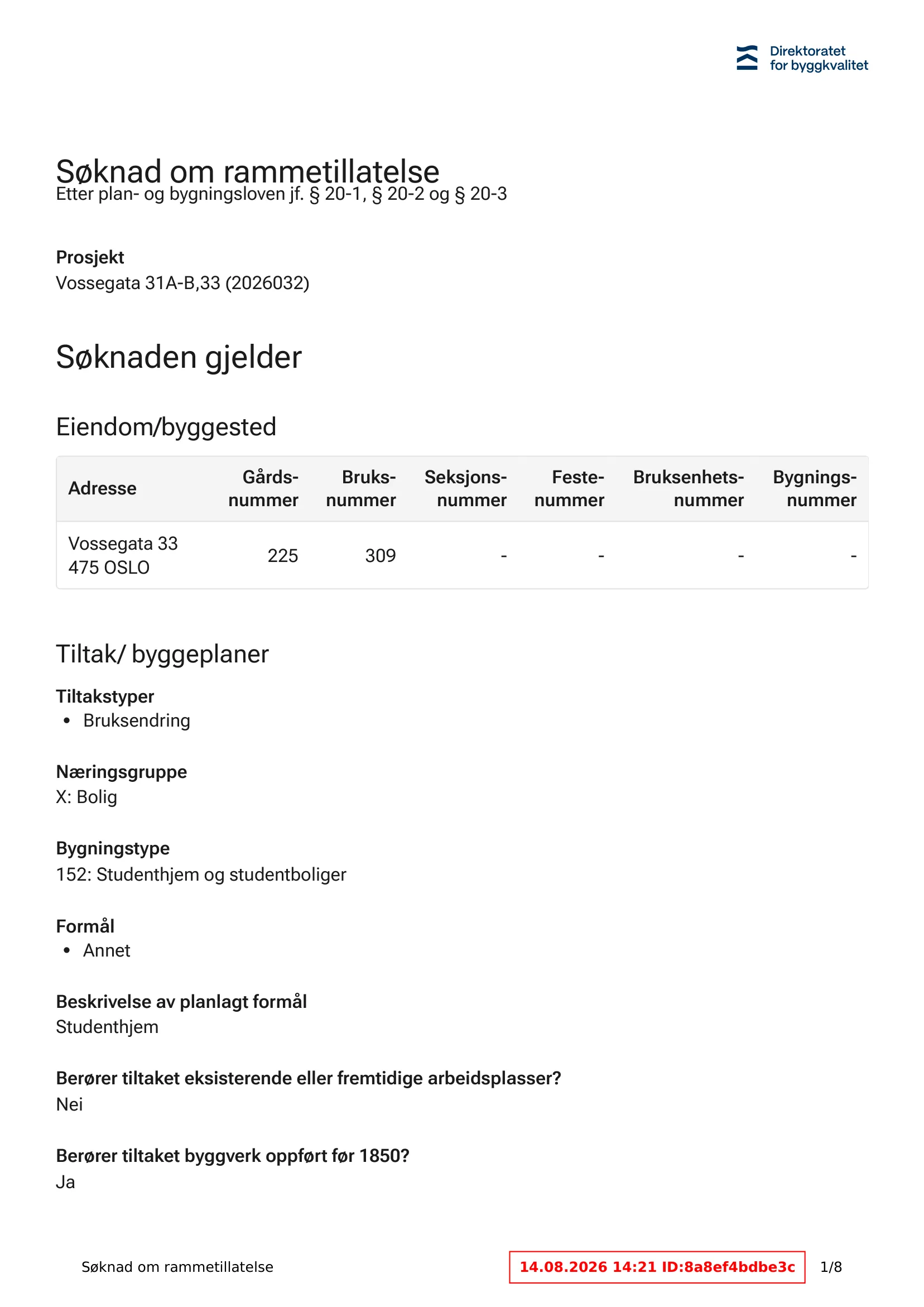 Søknad om rammetillatelse