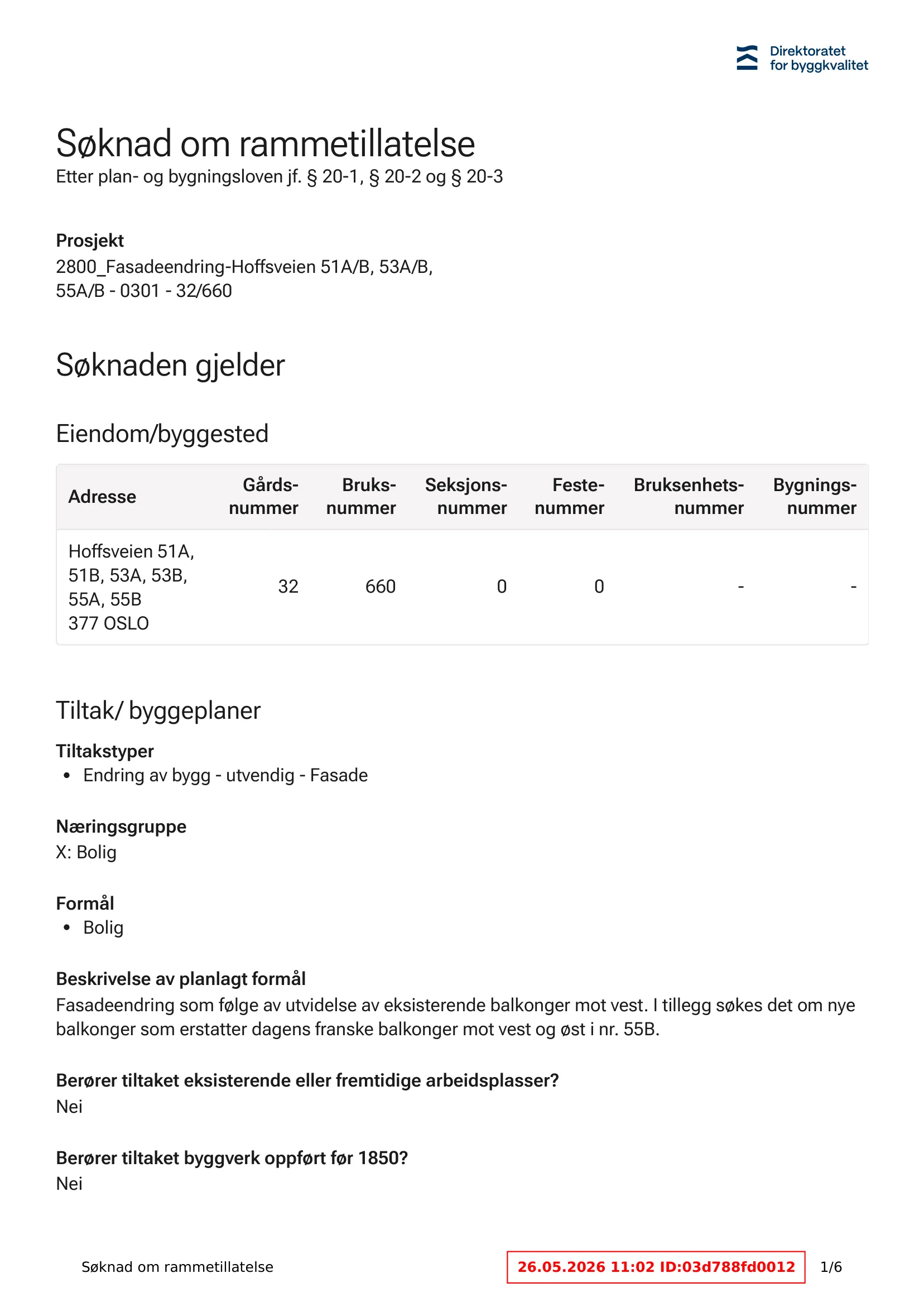 Søknad om rammetillatelse