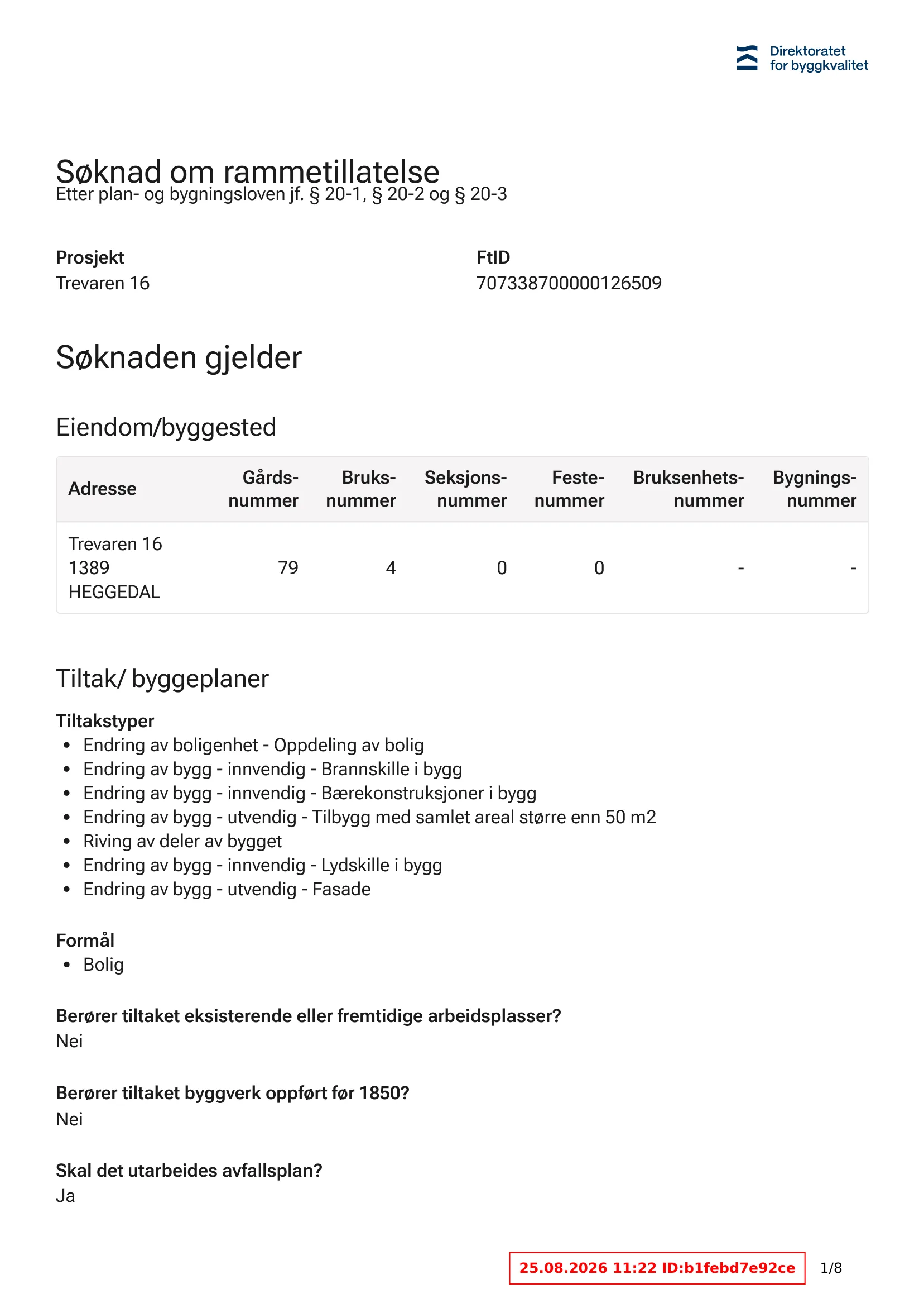 Søknad om rammetillatelse