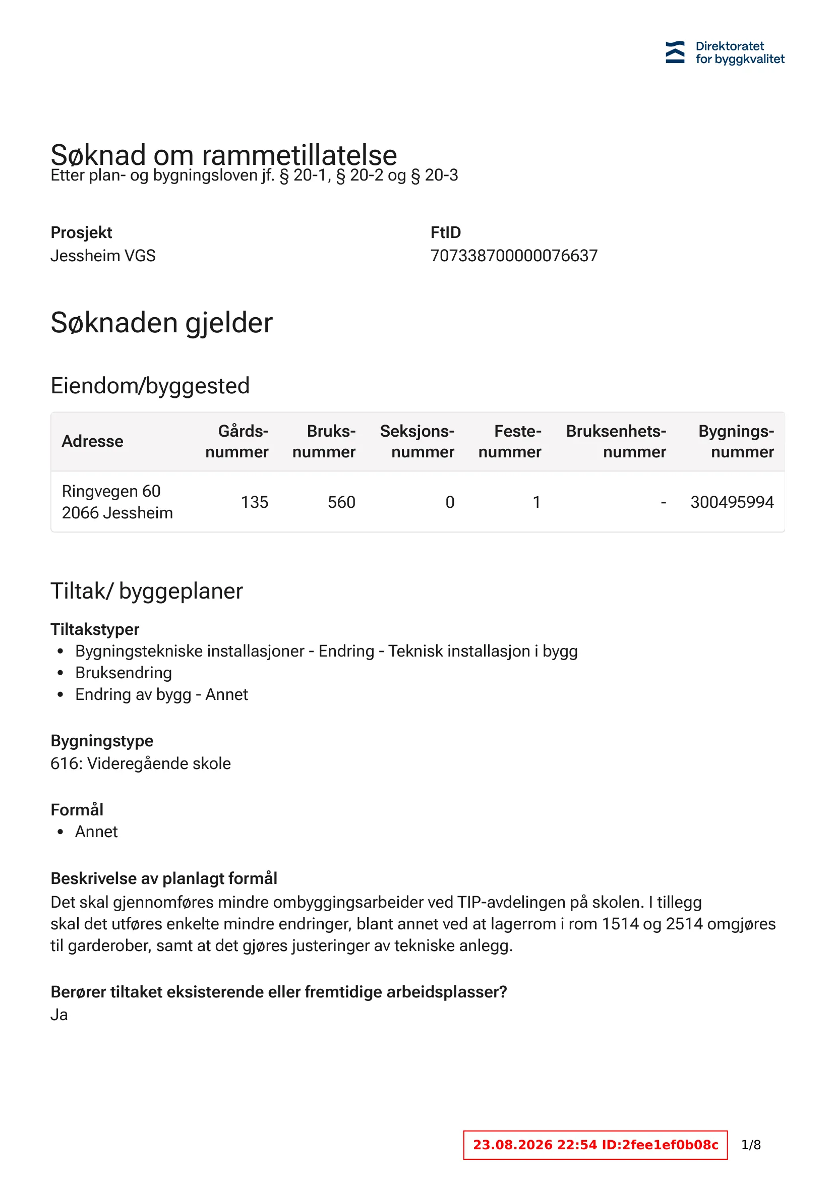 Søknad om rammetillatelse