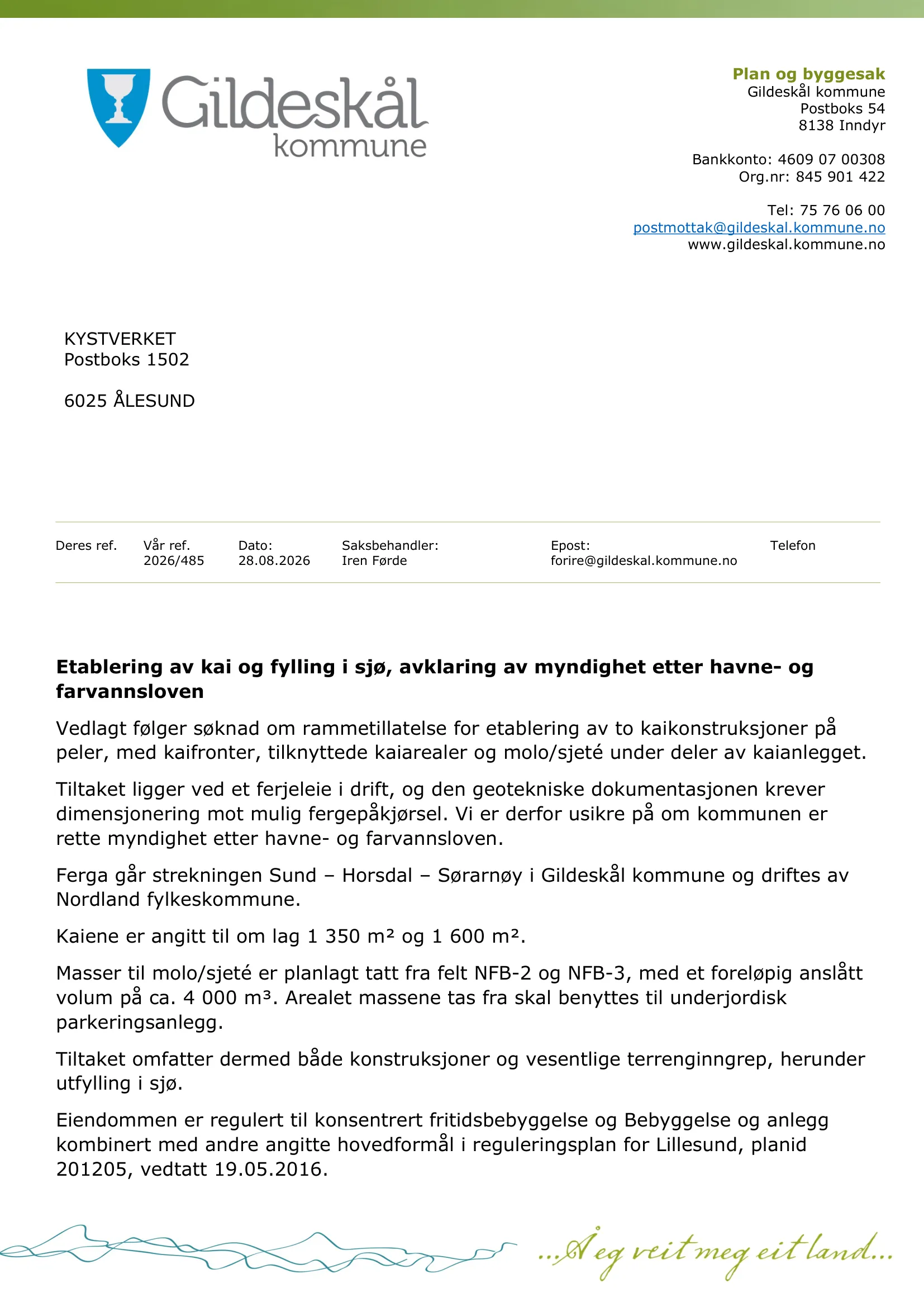 Søknad om rammetillatelse