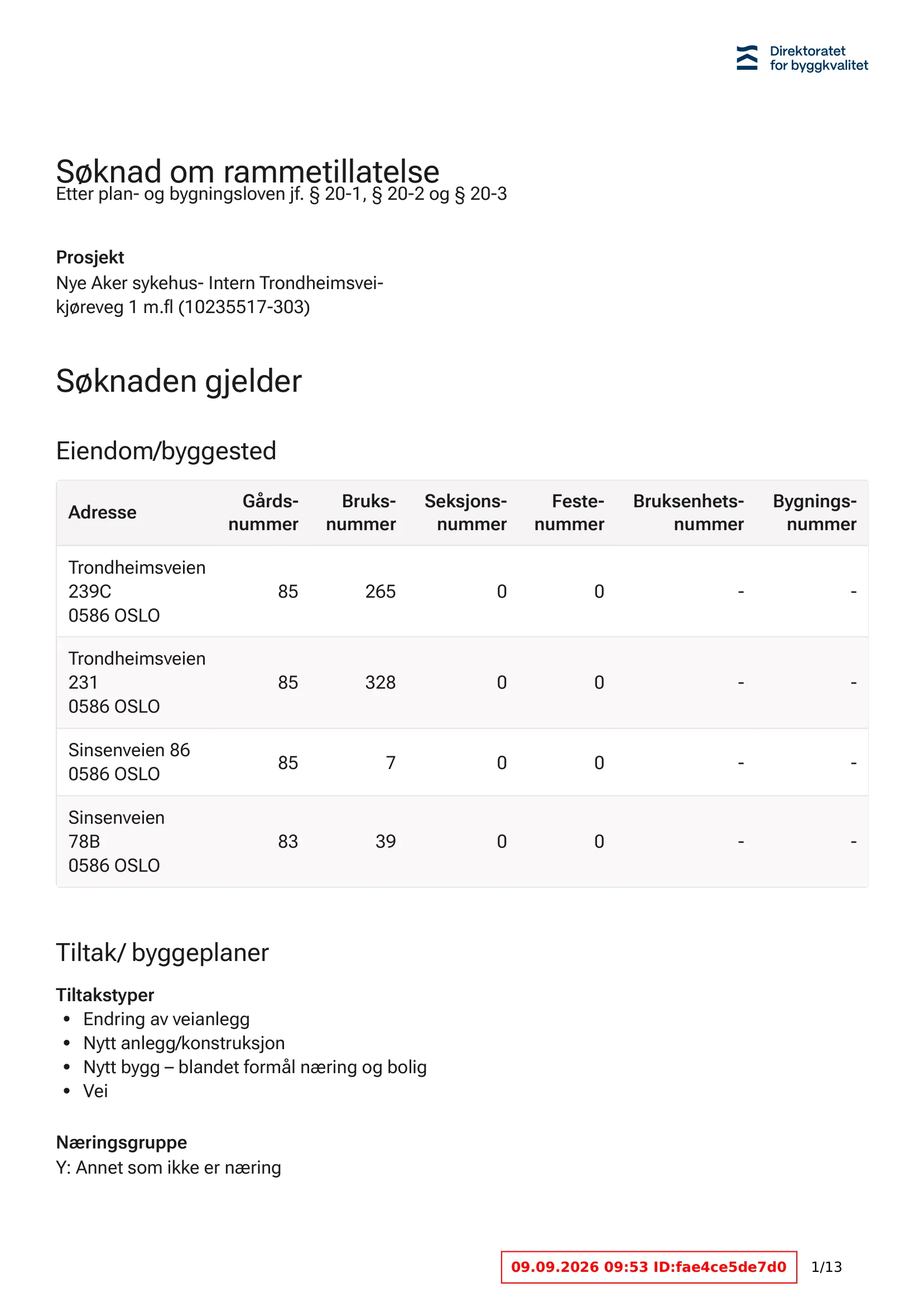 Søknad om rammetillatelse