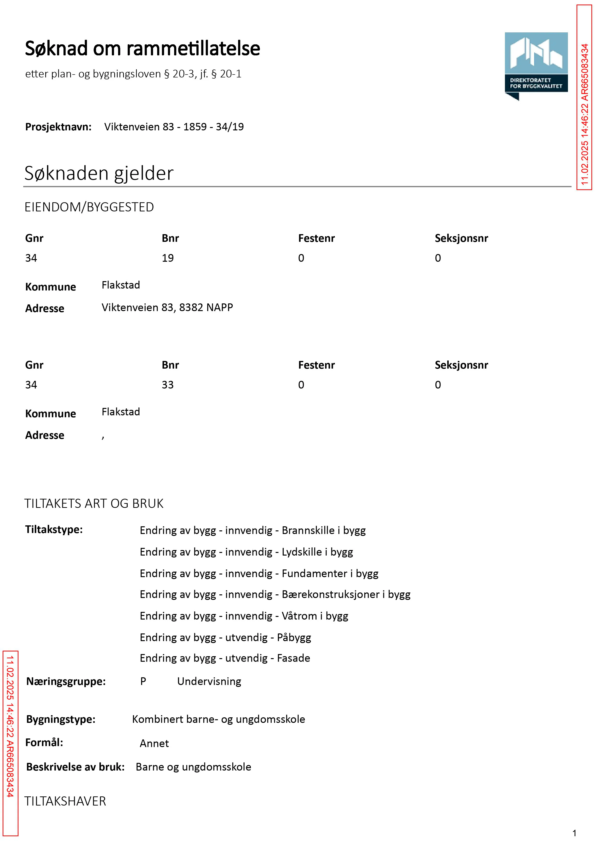 Søknad om rammetillatelse