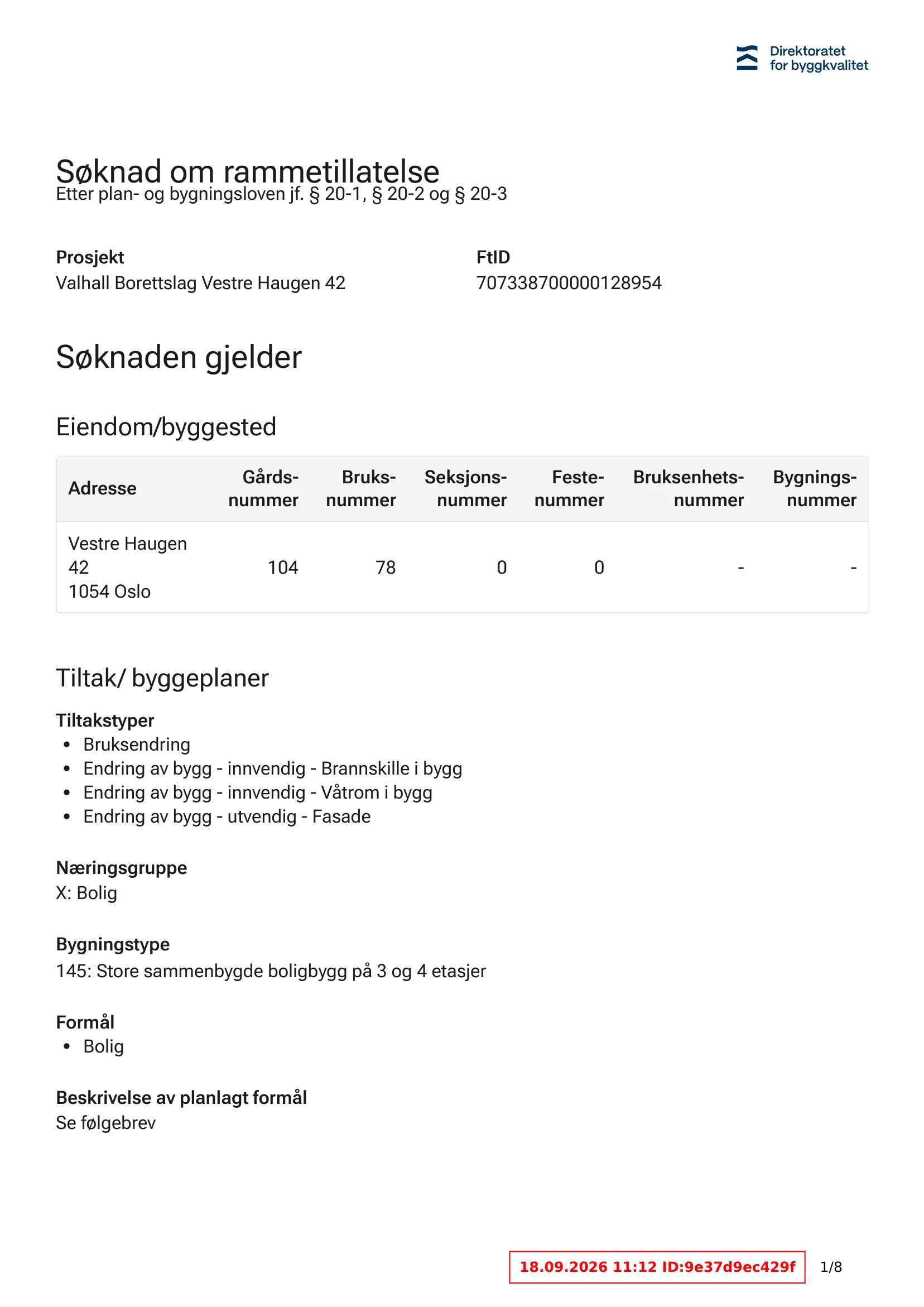 Søknad om rammetillatelse