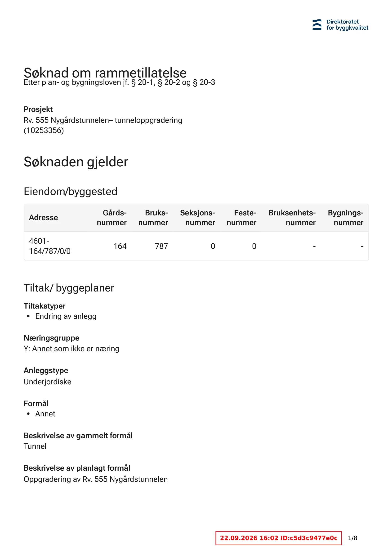 Søknad om rammetillatelse
