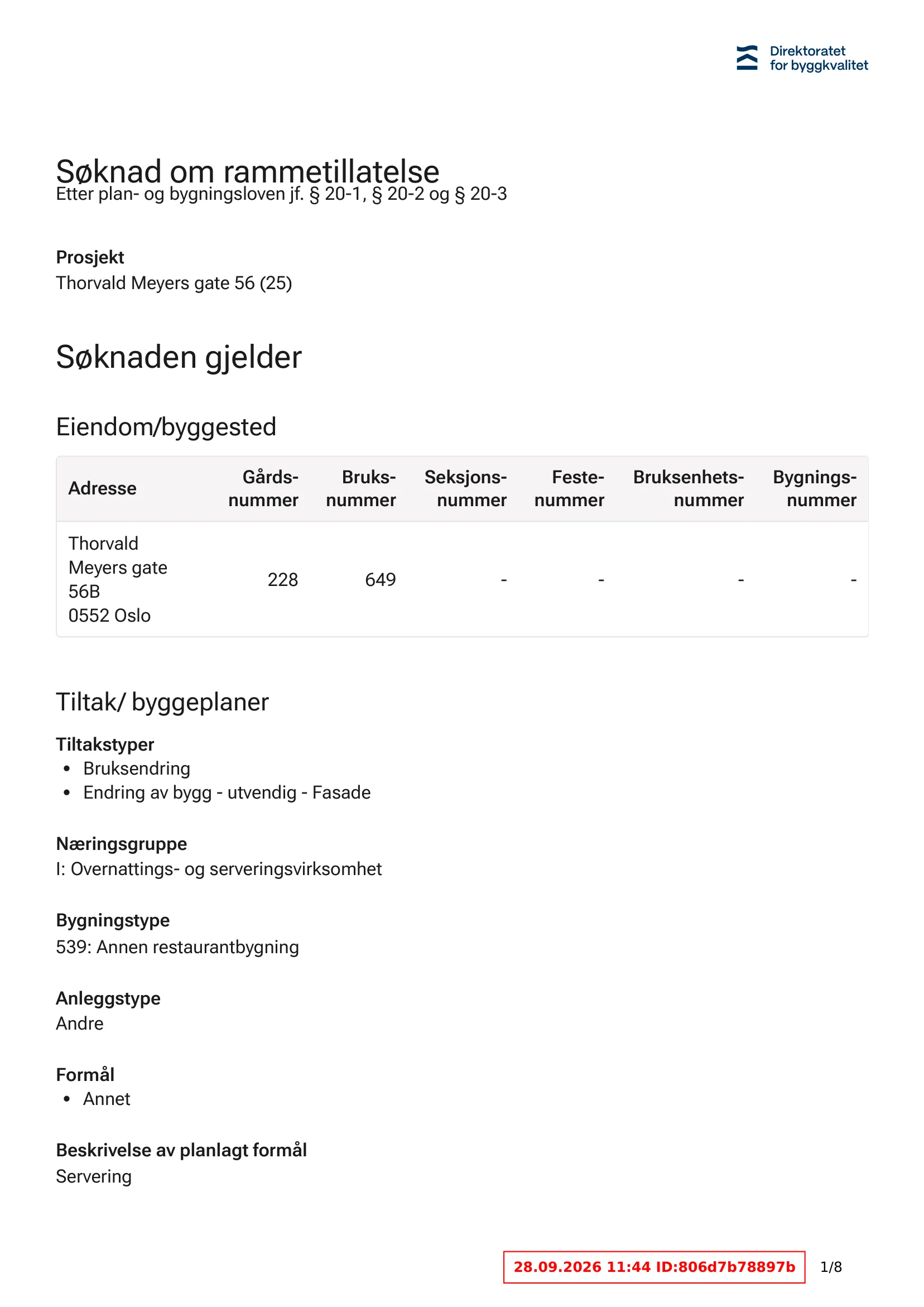 Søknad om rammetillatelse
