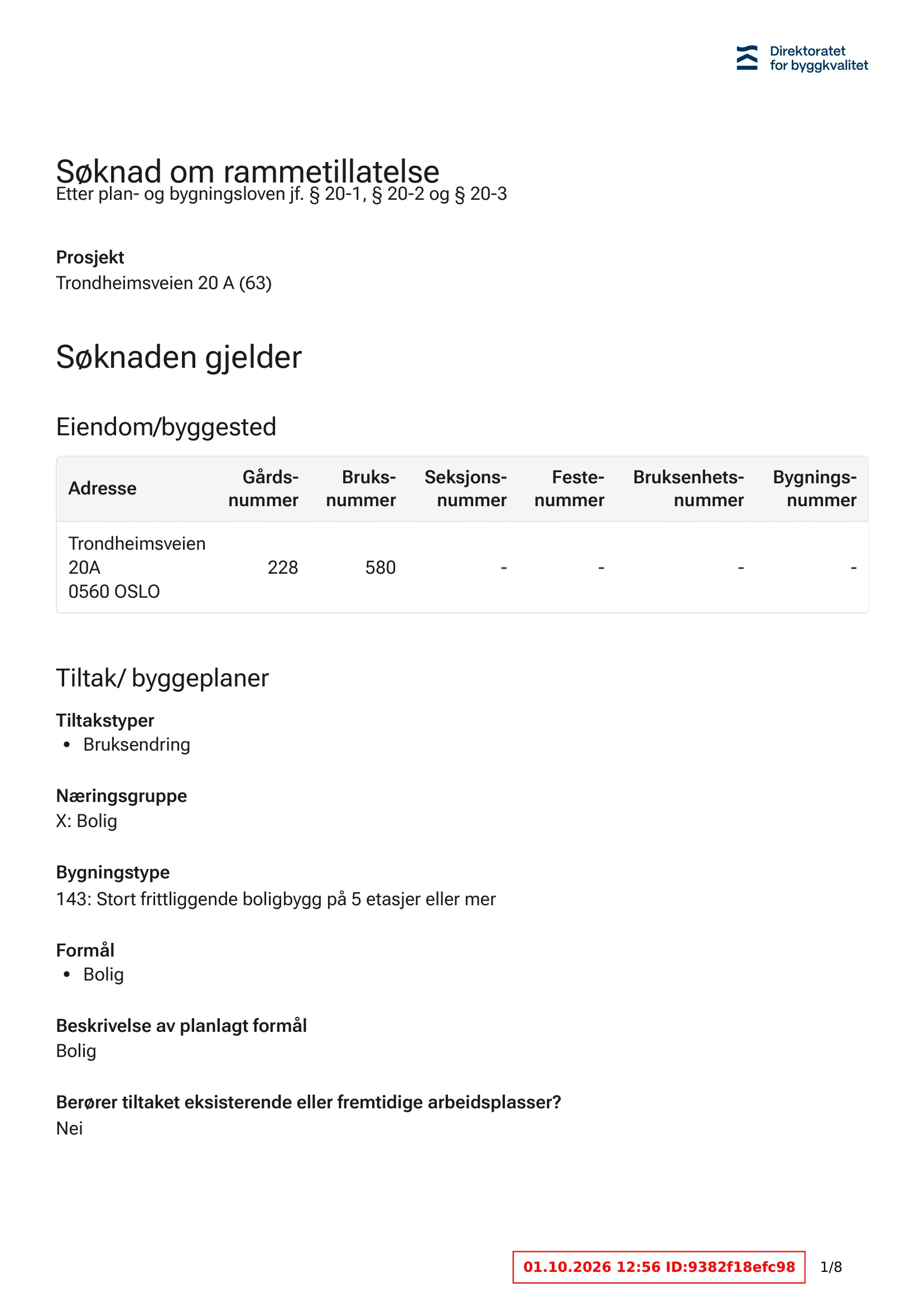 Søknad om rammetillatelse