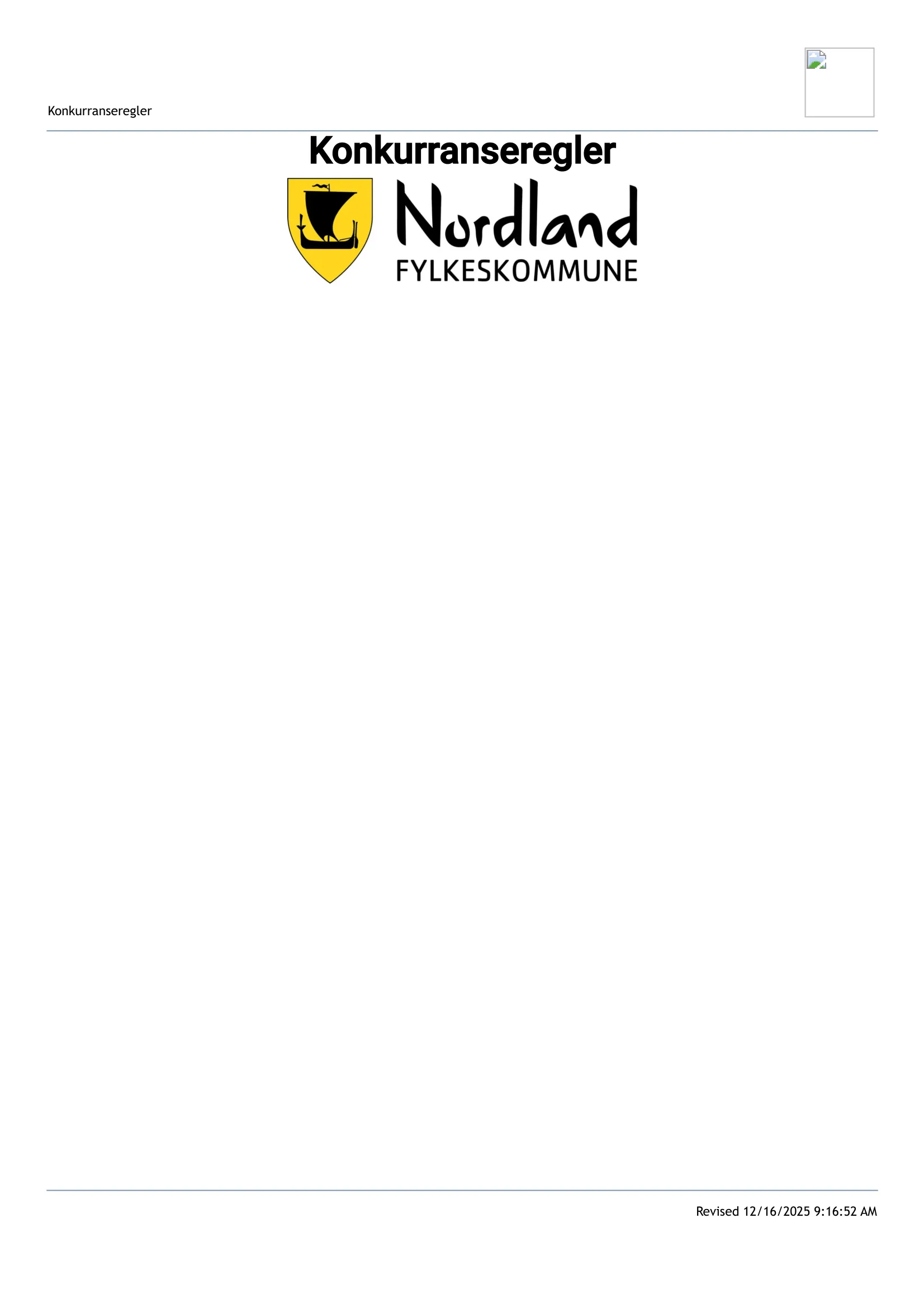 Konkurransebeskrivelse