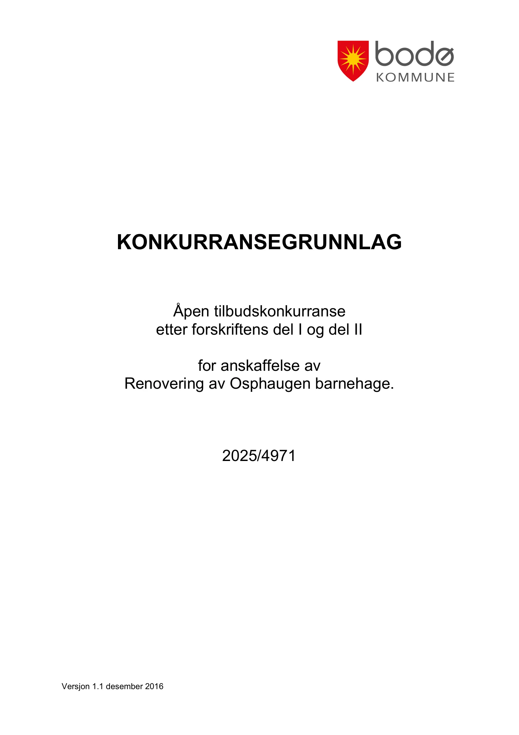 Konkurransebeskrivelse