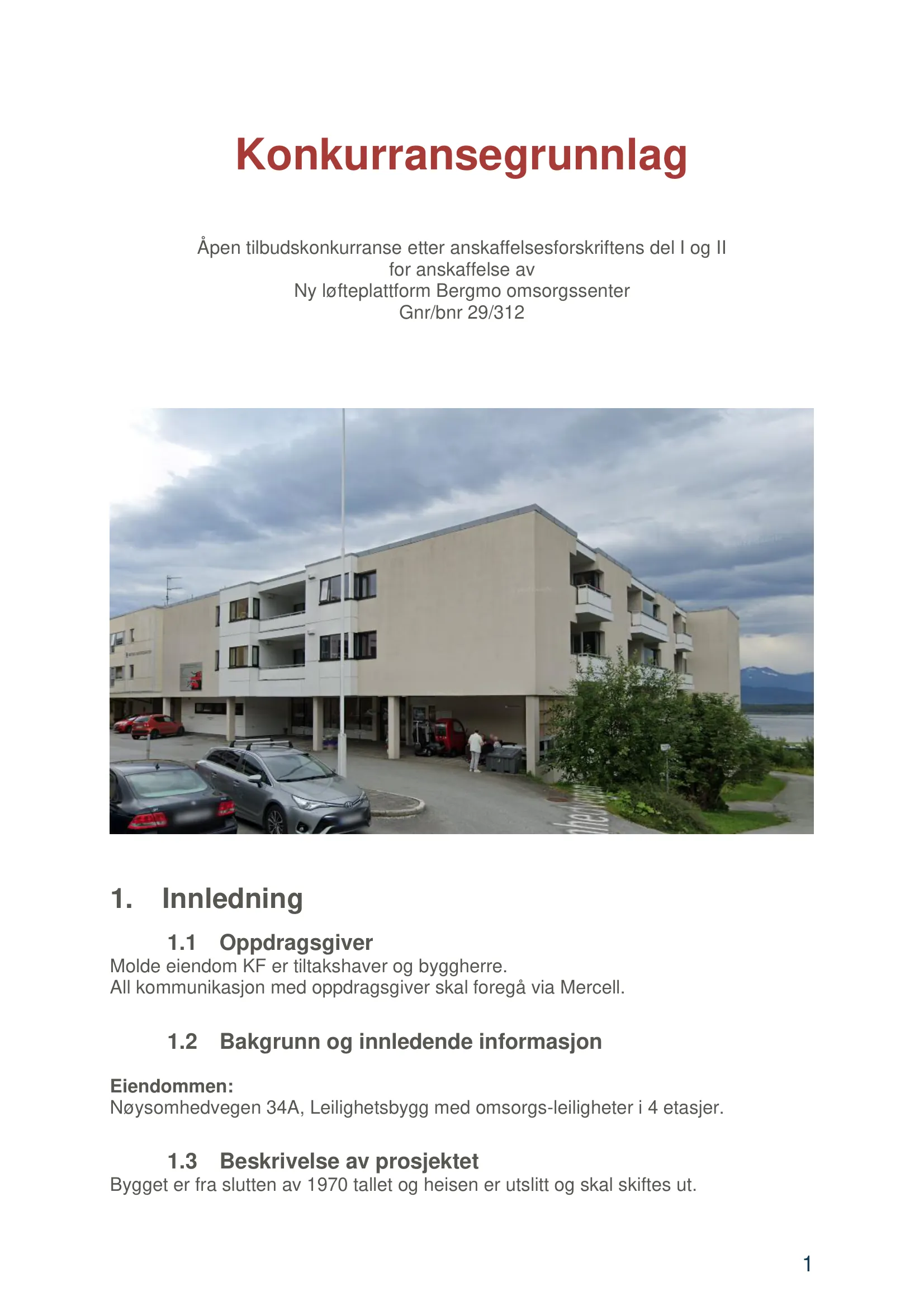 Konkurransebeskrivelse