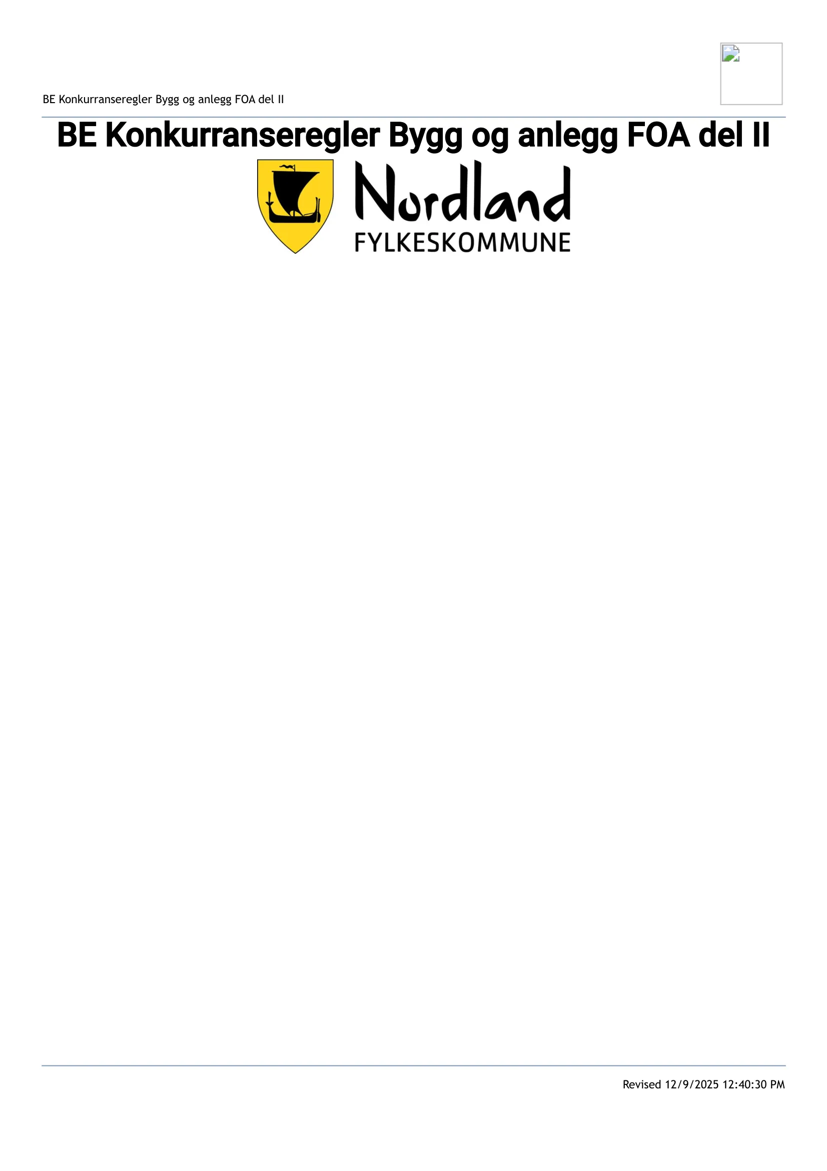 Konkurransebeskrivelse