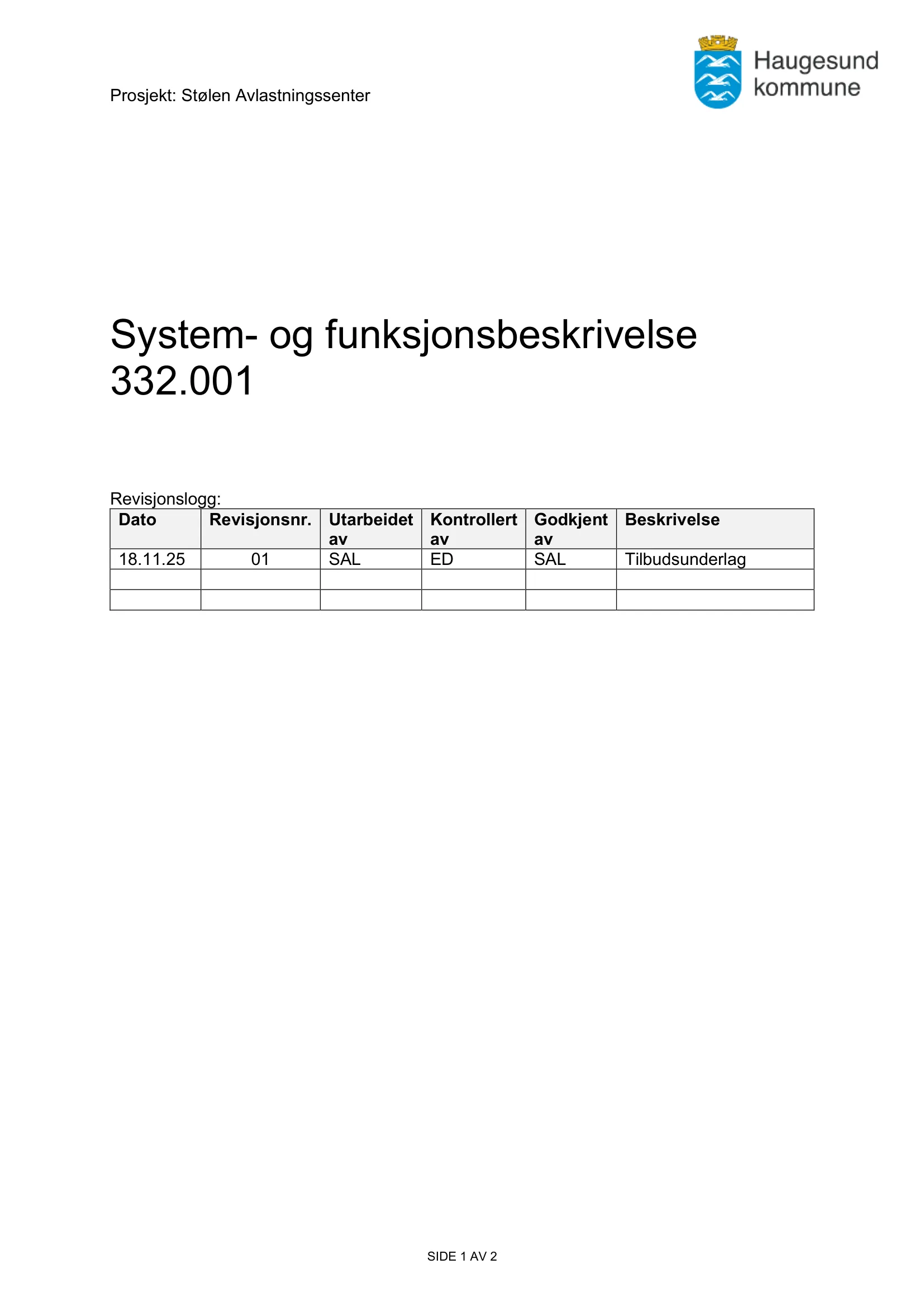 Kravspesifikasjon
