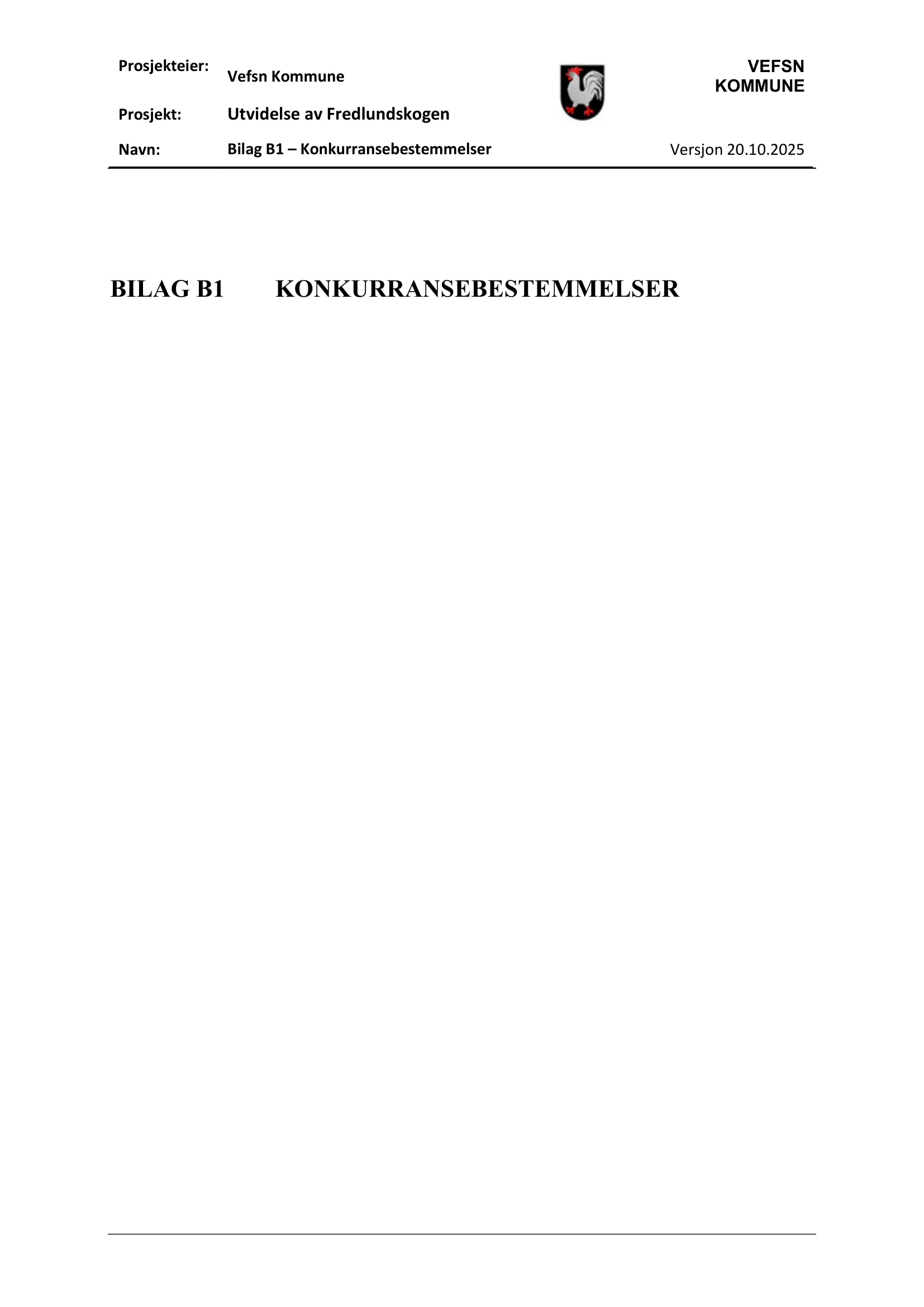 Konkurransebeskrivelse