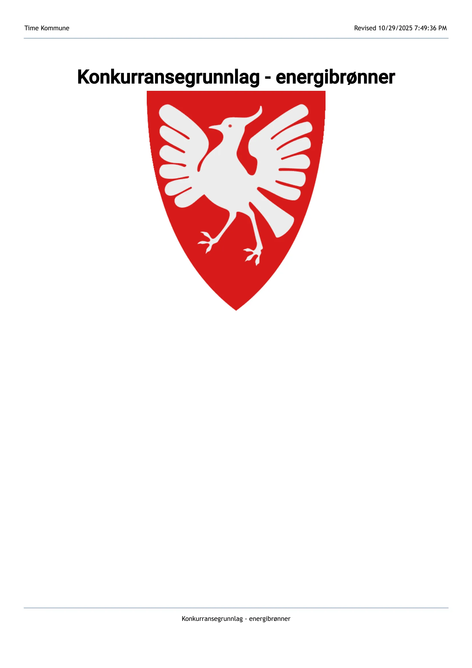 Konkurransebeskrivelse