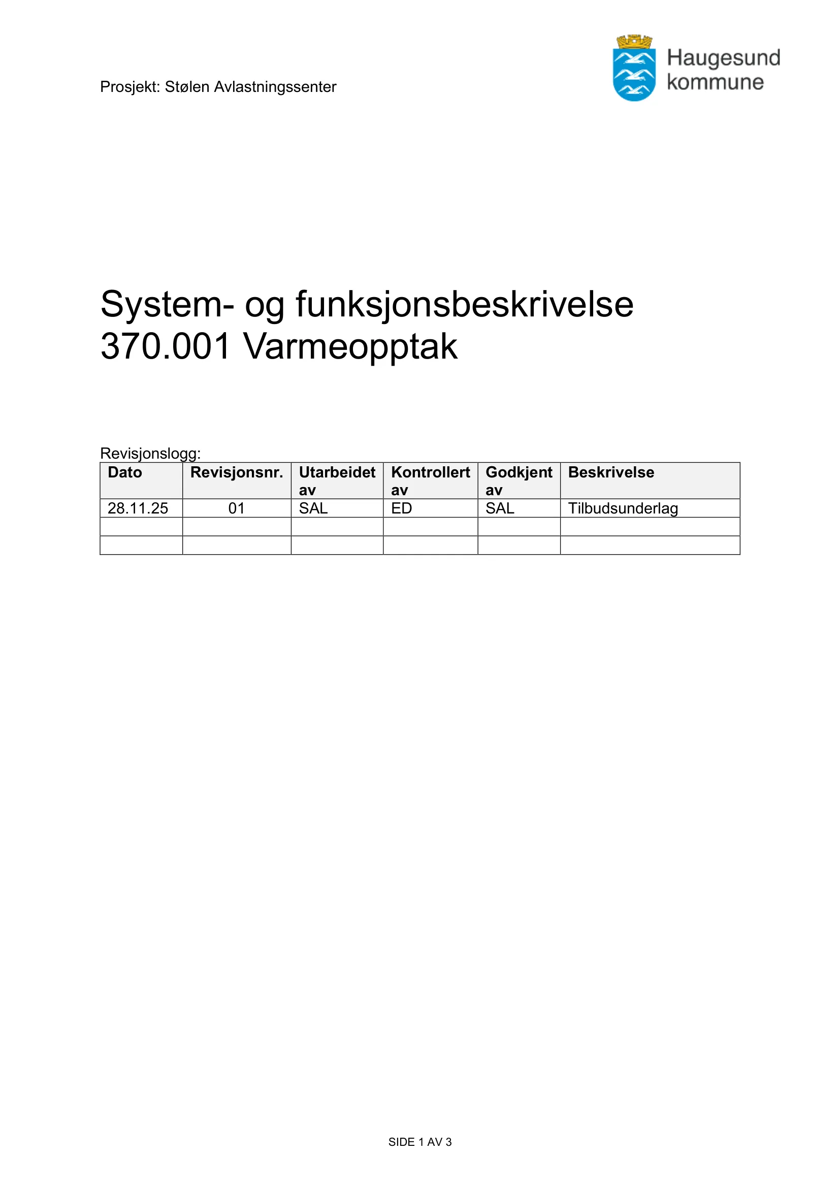 Kravspesifikasjon