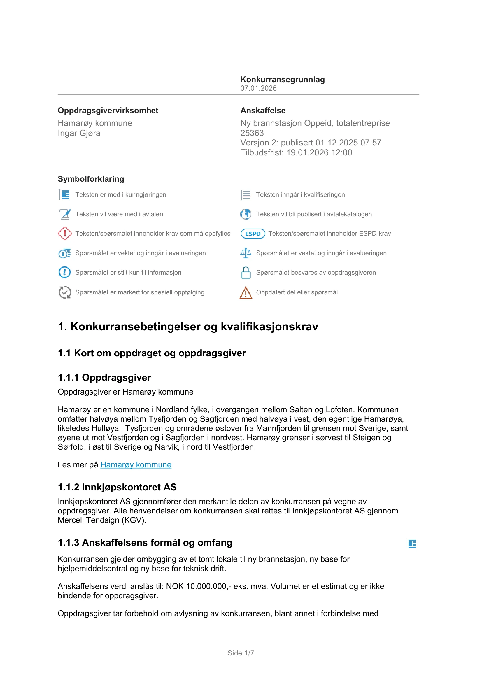 Konkurransebeskrivelse