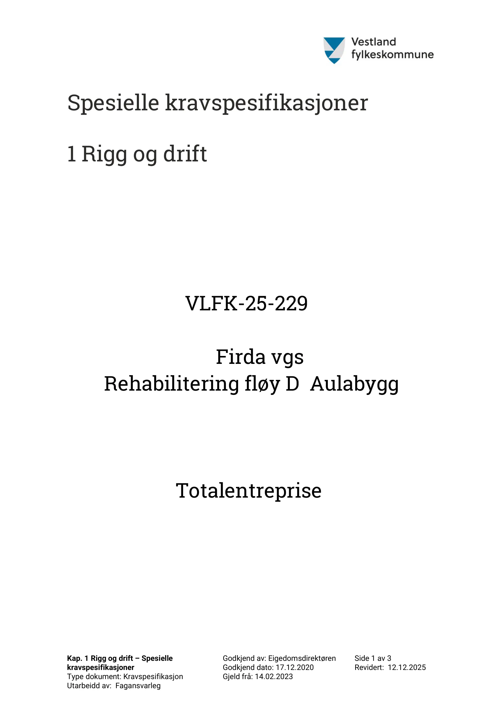 Kravspesifikasjon