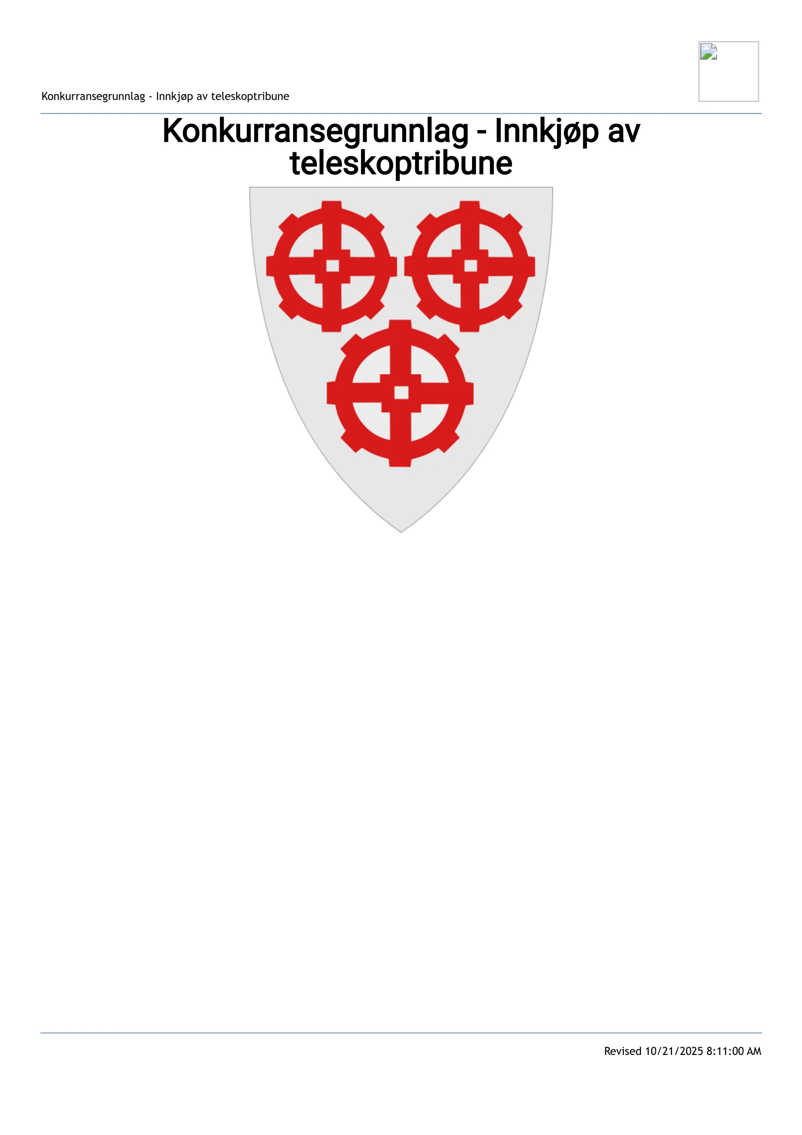 Konkurransebeskrivelse
