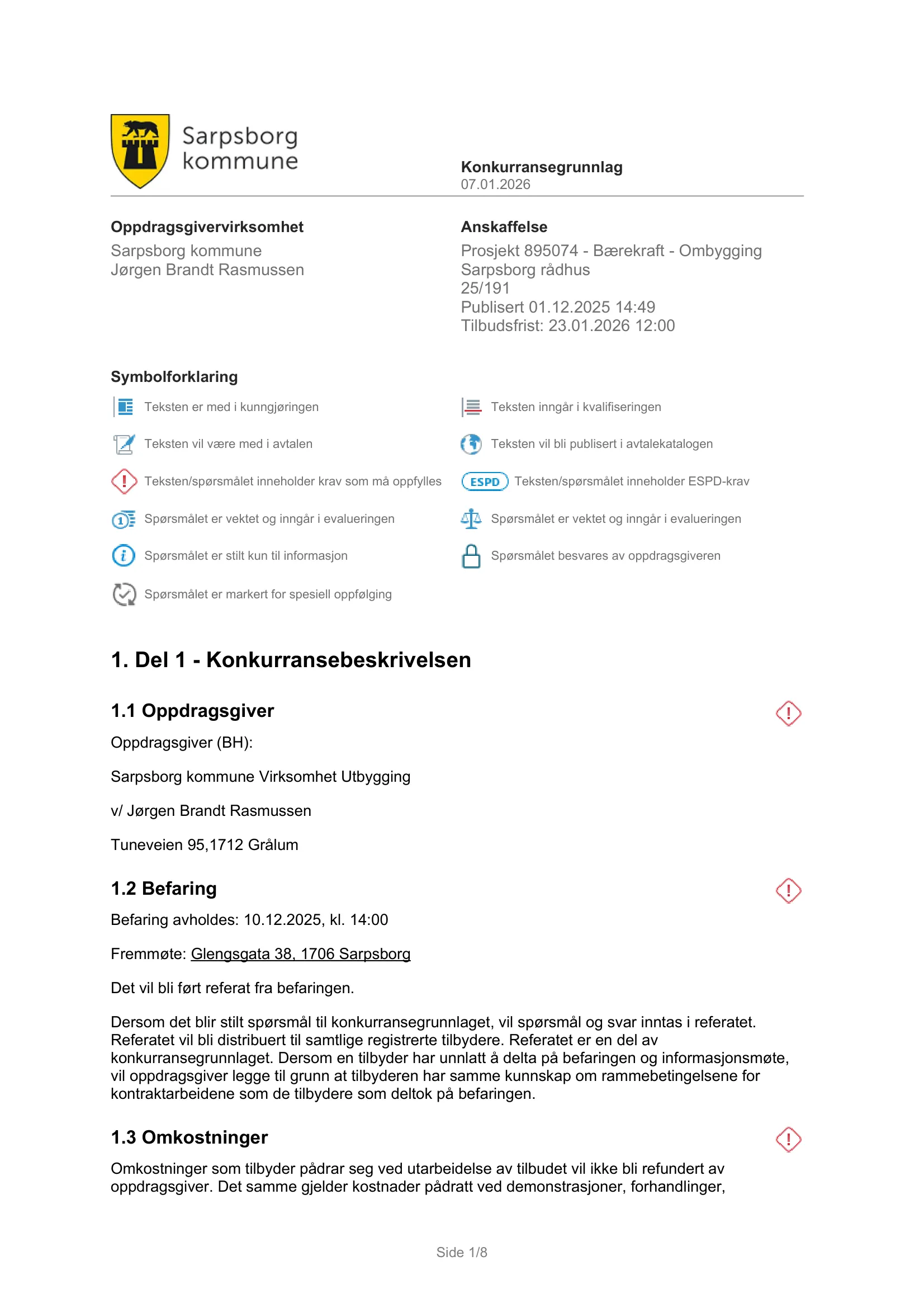 Konkurransebeskrivelse