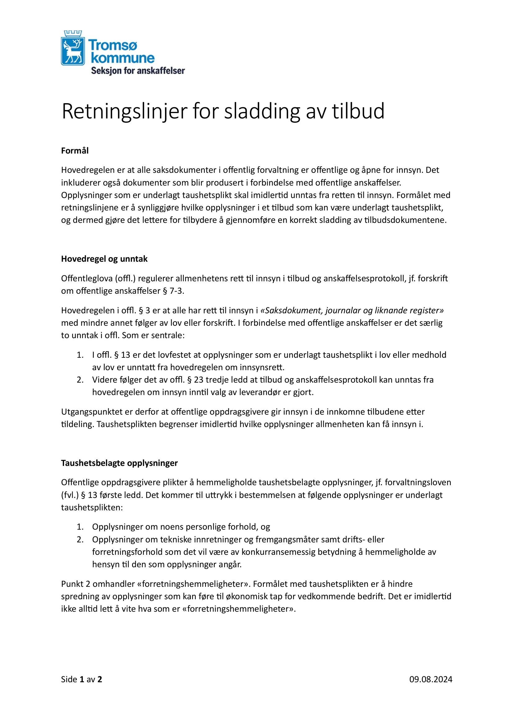 Konkurransebeskrivelse
