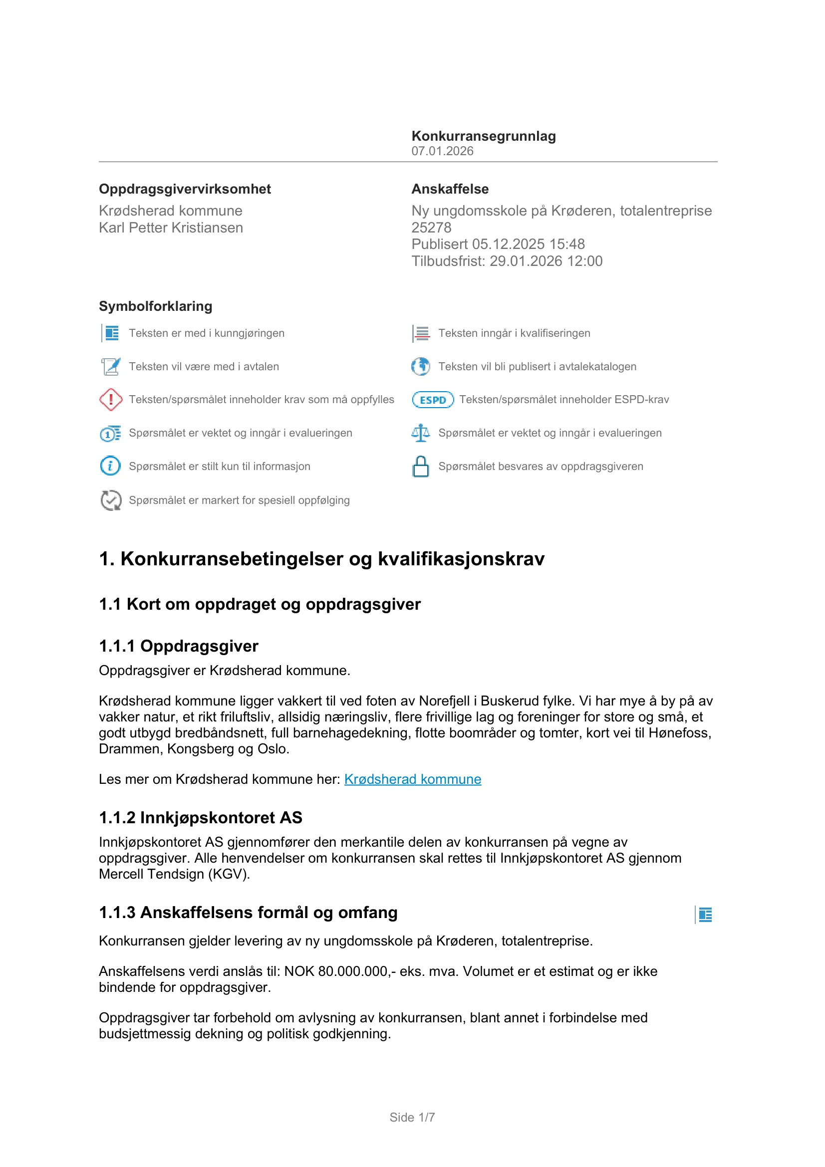 Konkurransebeskrivelse