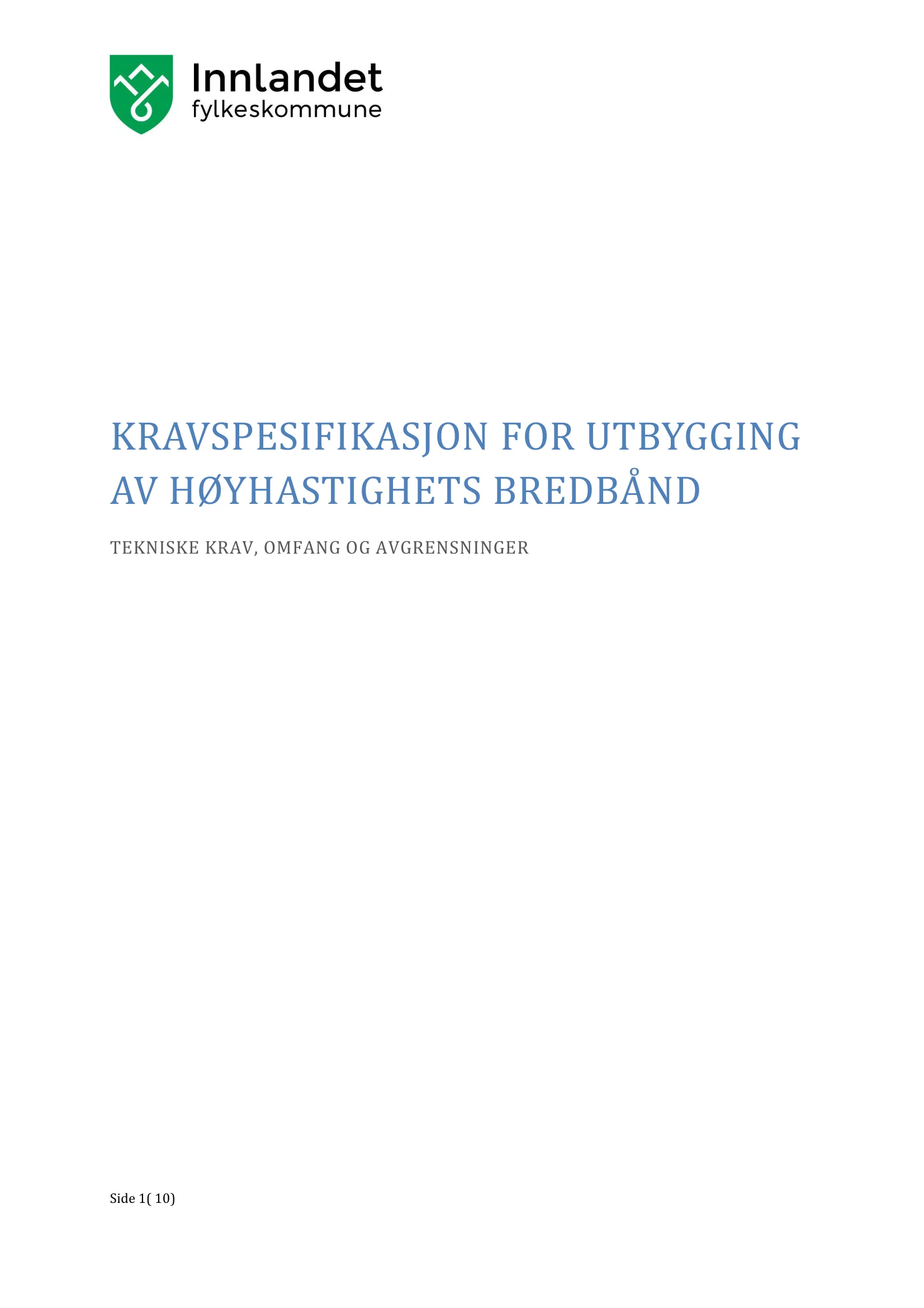 Kravspesifikasjon
