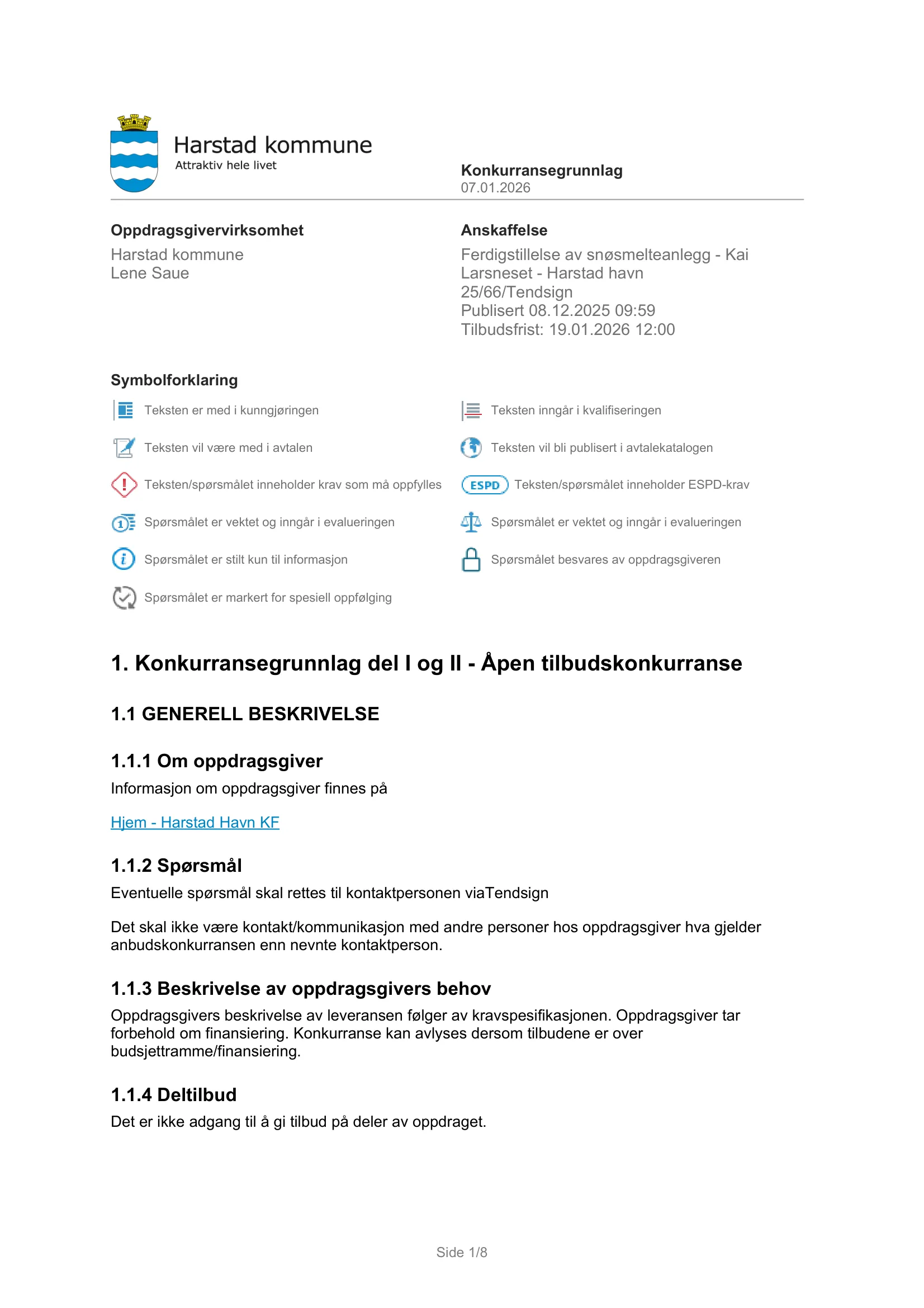 Konkurransebeskrivelse