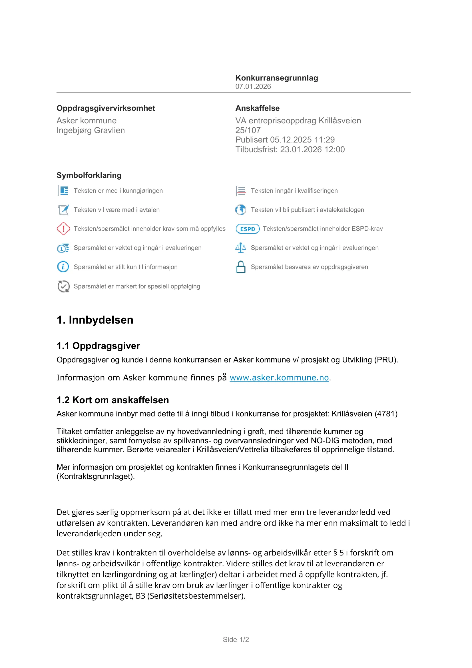 Konkurransebeskrivelse