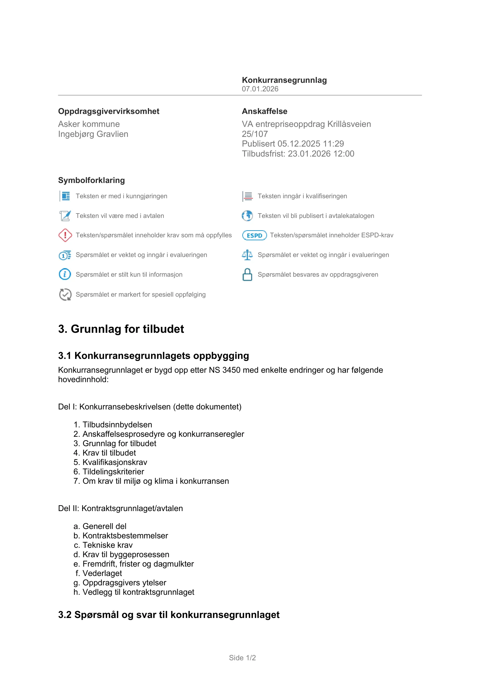 Konkurransebeskrivelse