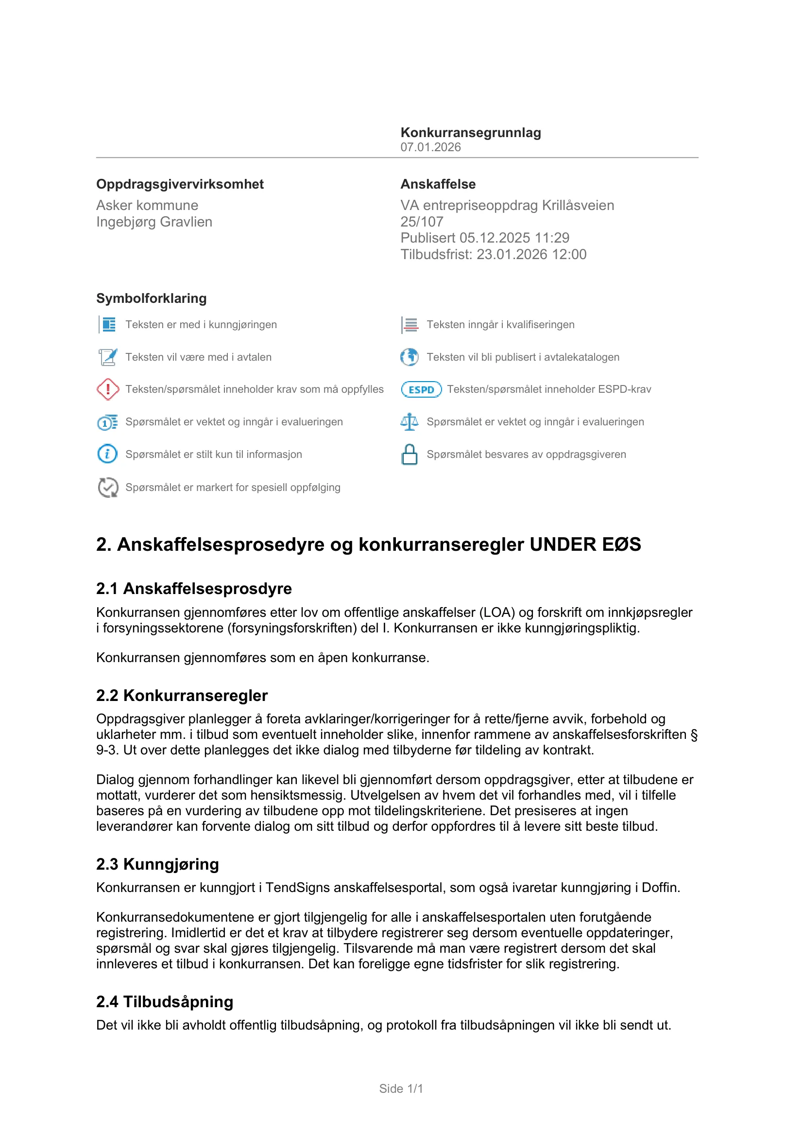Konkurransebeskrivelse