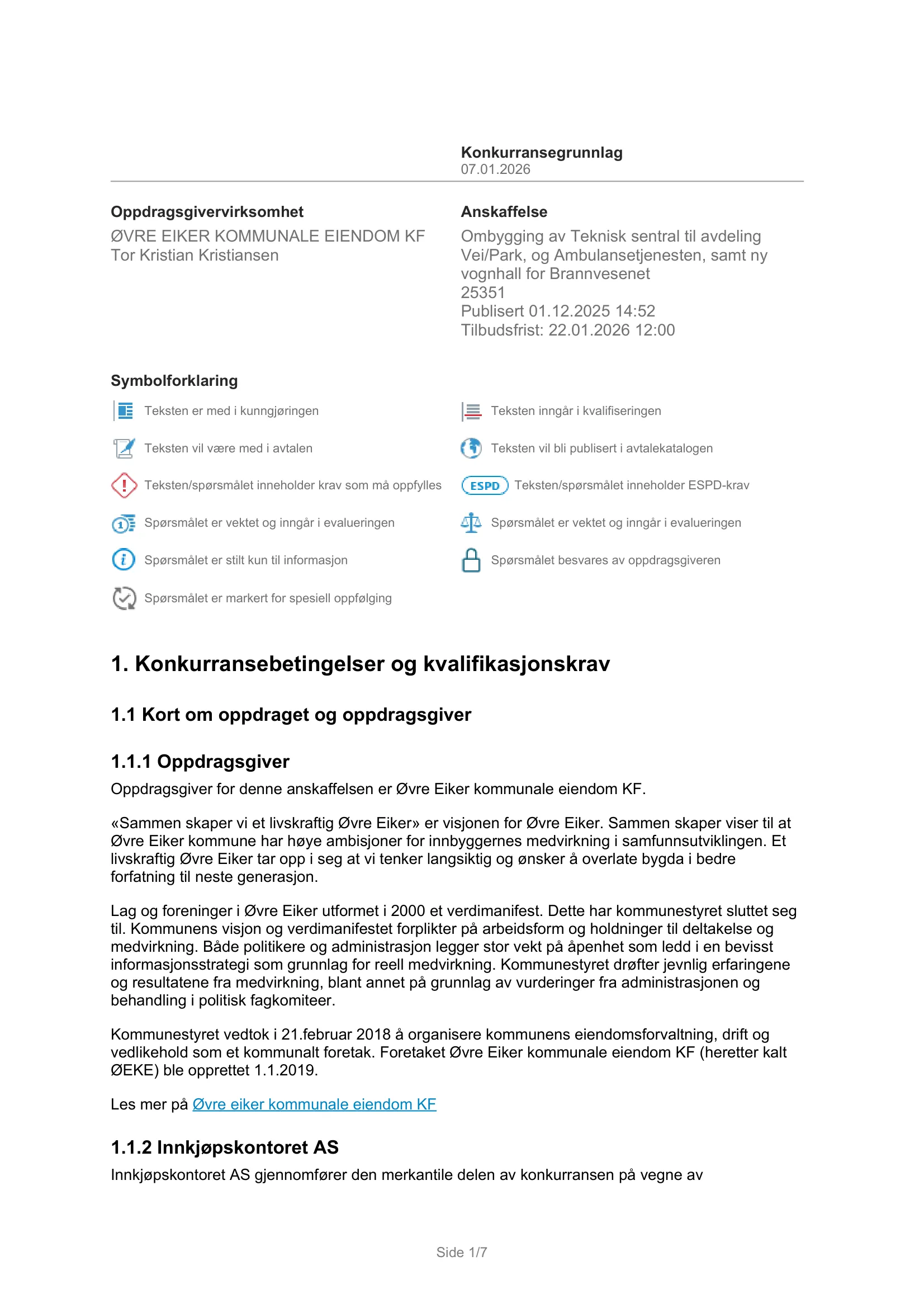 Konkurransebeskrivelse