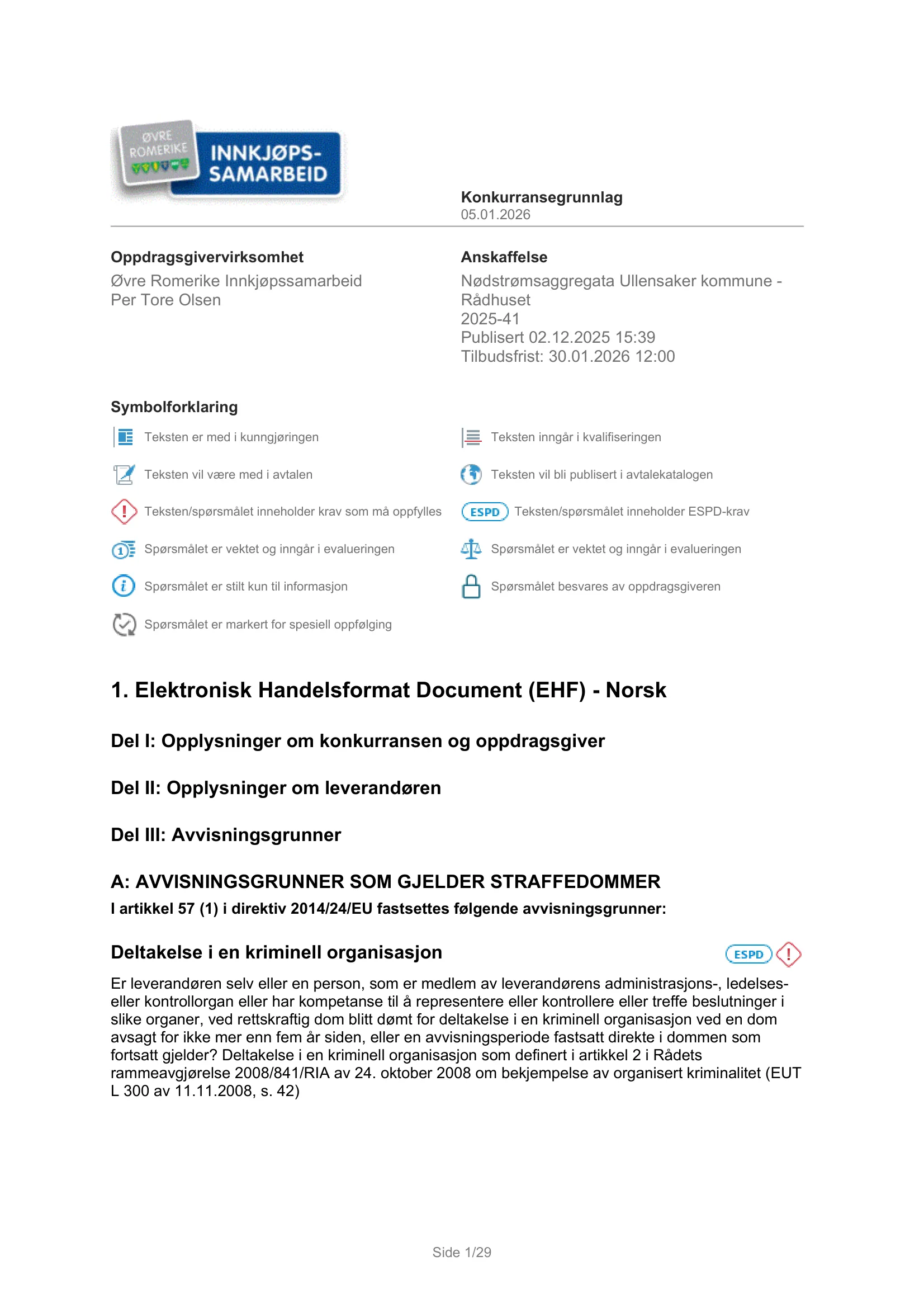 Konkurransebeskrivelse