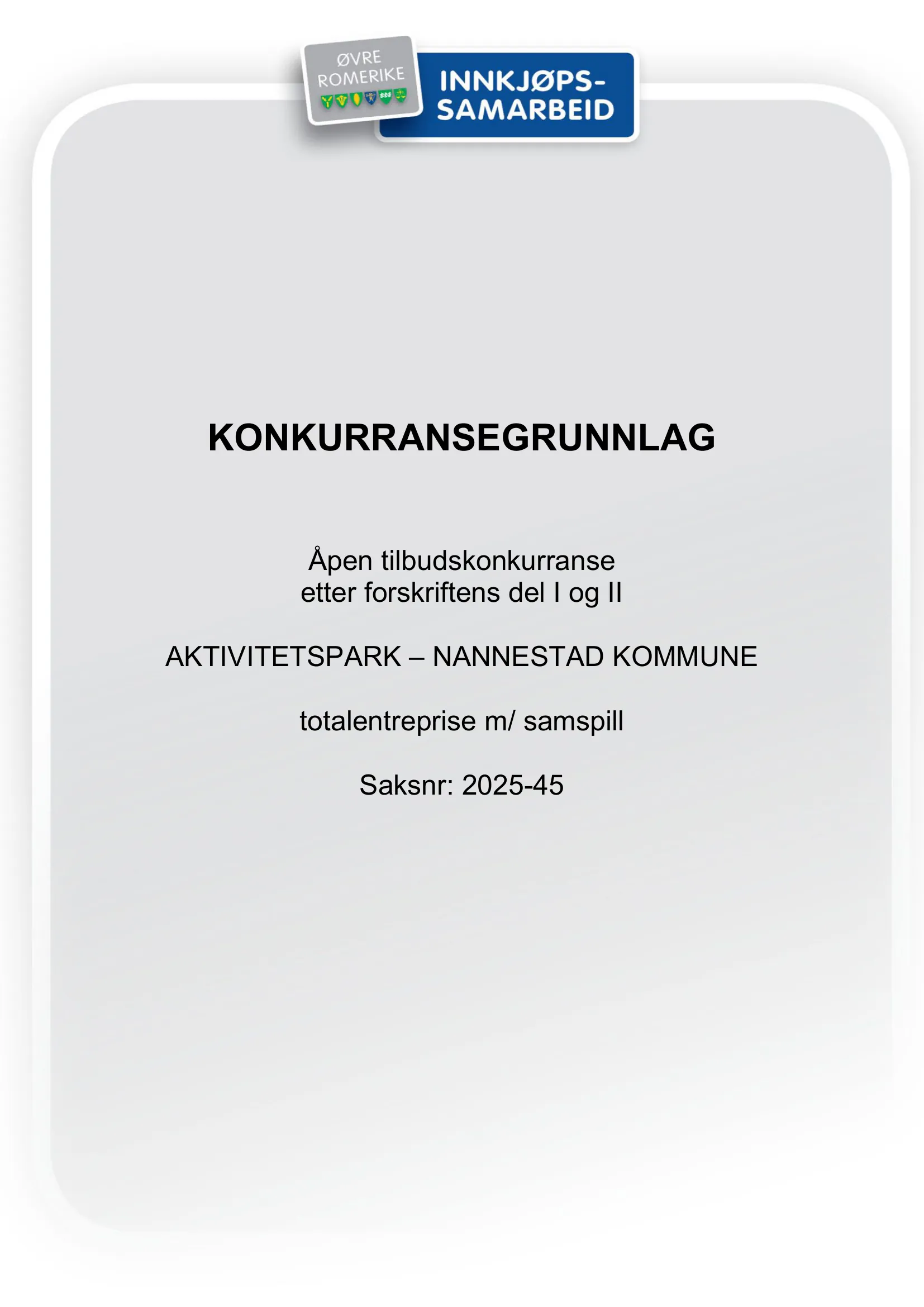 Konkurransebeskrivelse