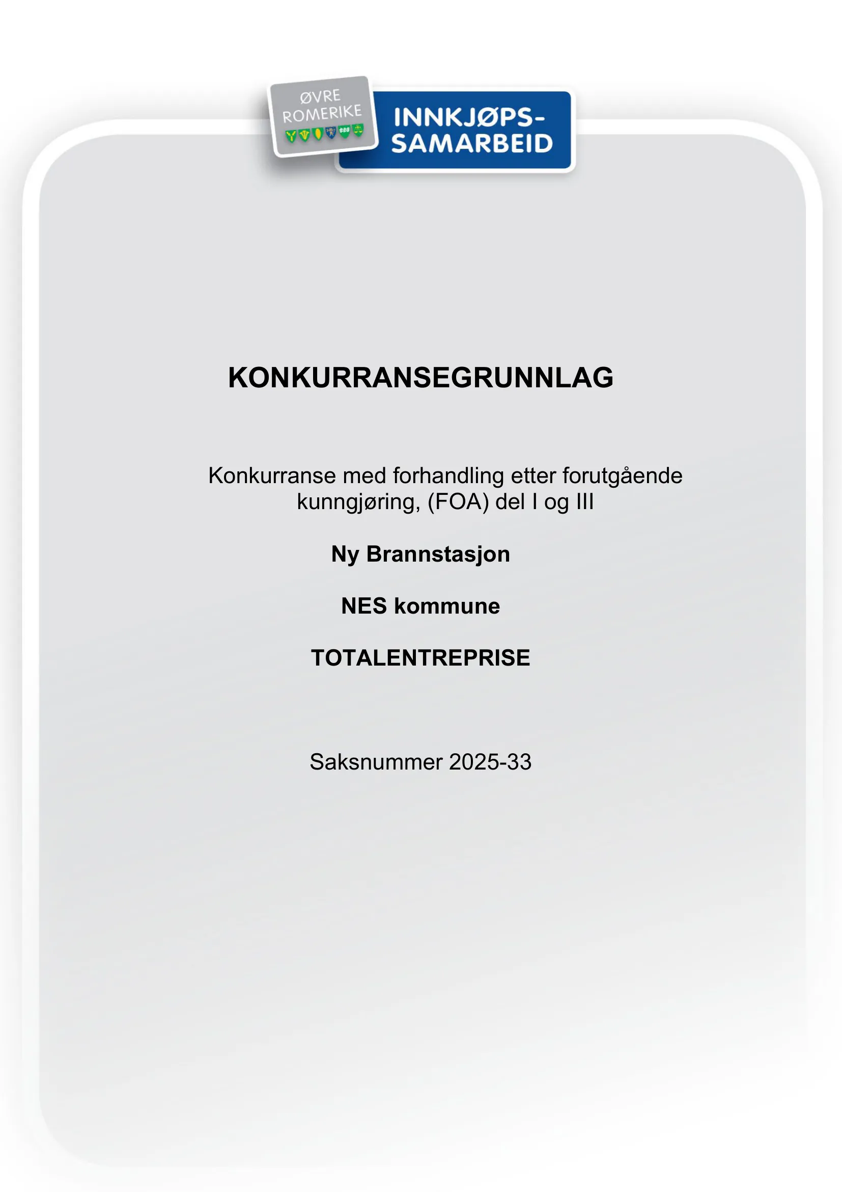 Konkurransebeskrivelse