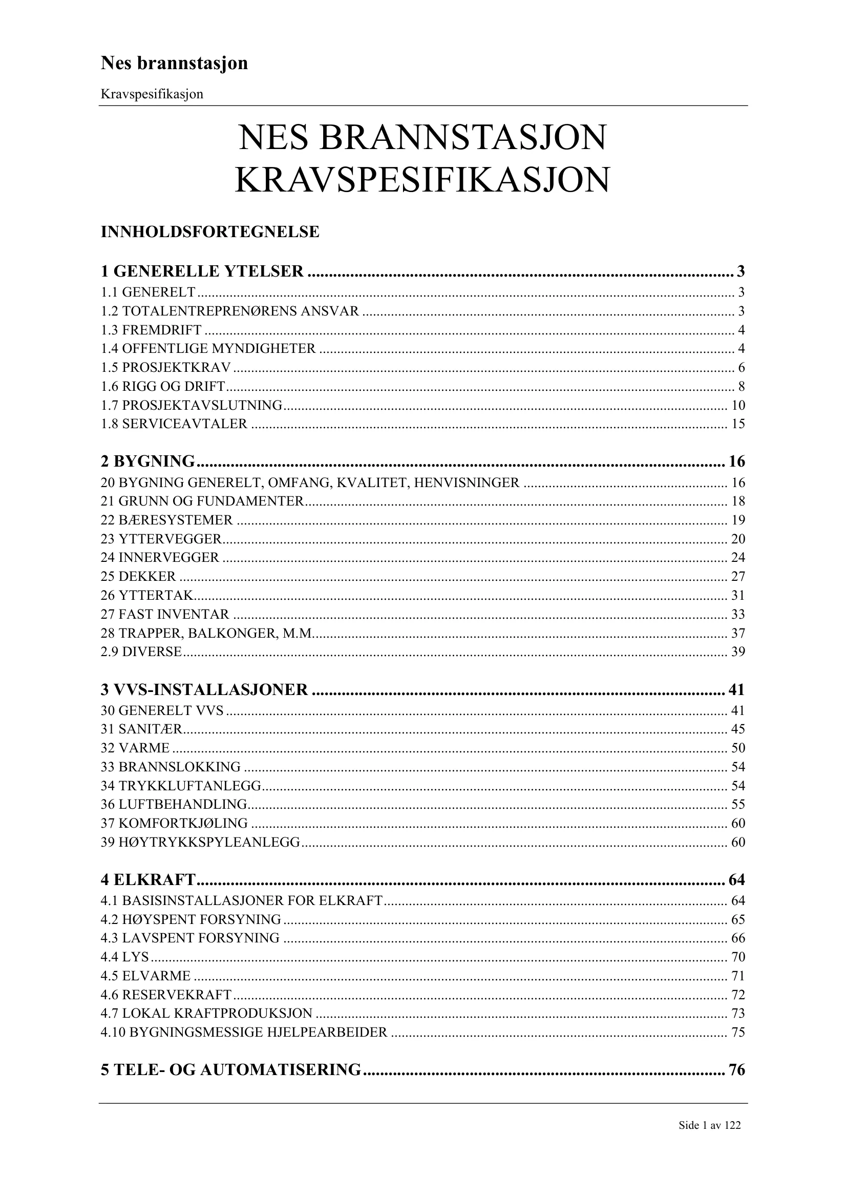 Kravspesifikasjon