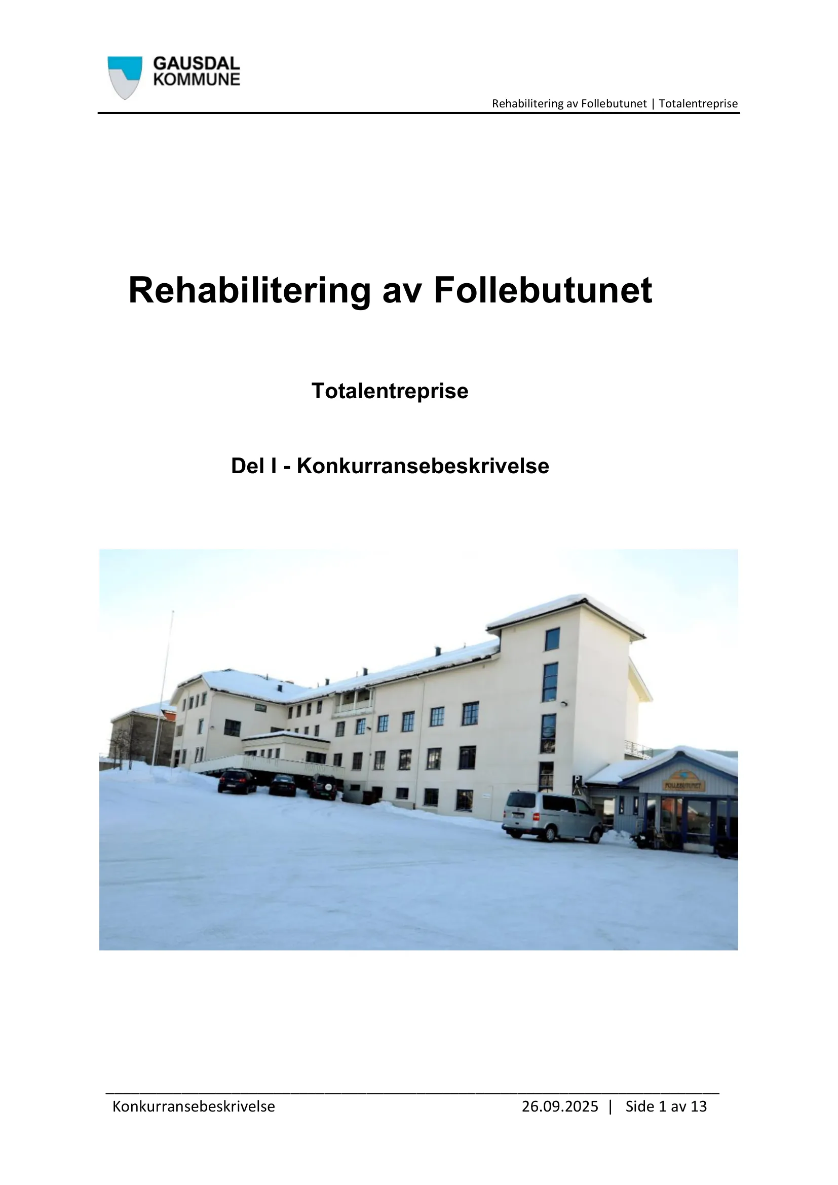 Konkurransebeskrivelse