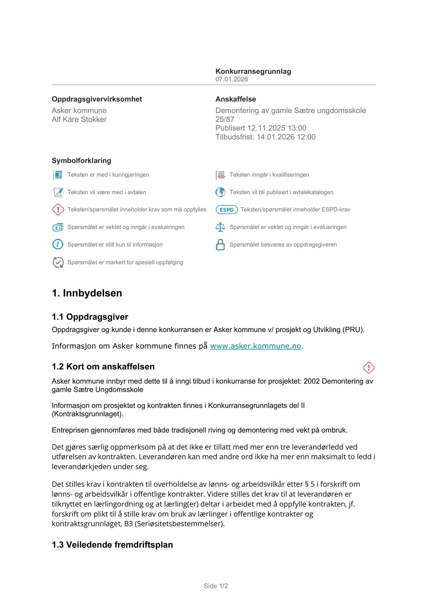 Konkurransebeskrivelse