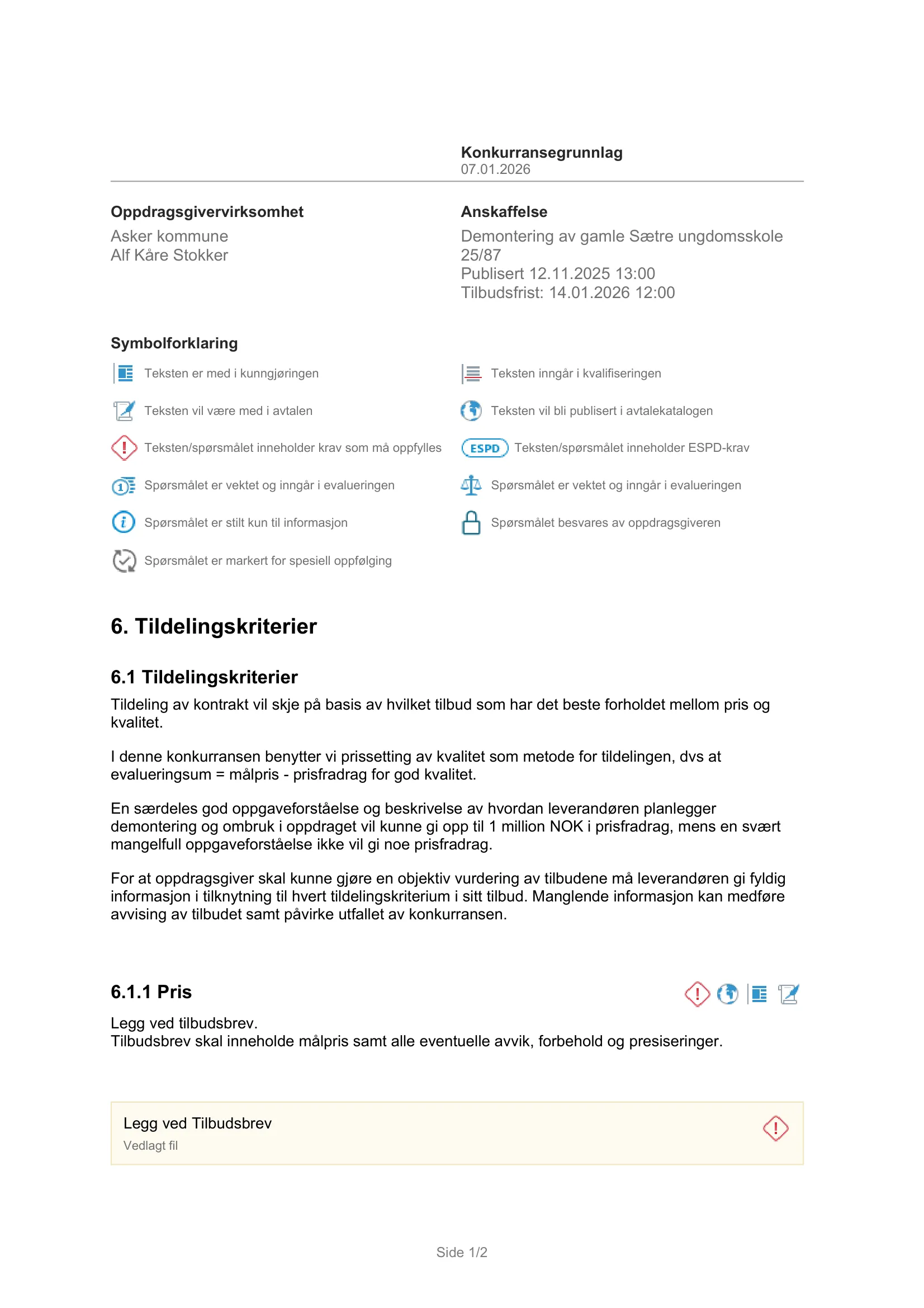Konkurransebeskrivelse