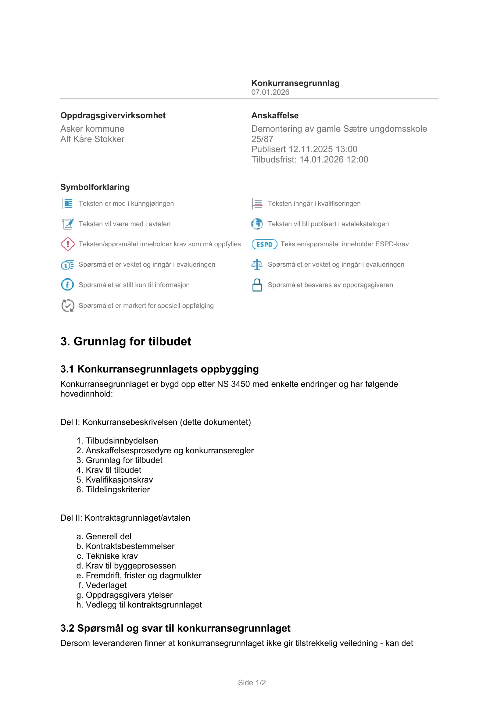 Konkurransebeskrivelse